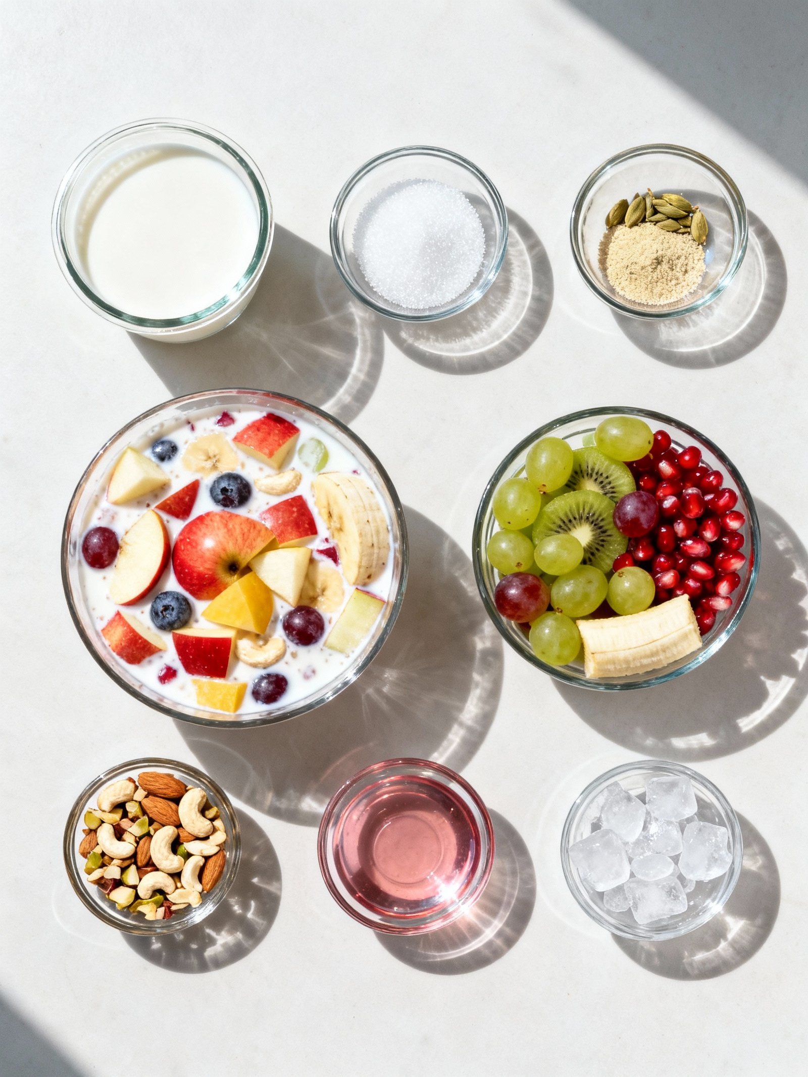 Instant Fruit Rabdi in Minutes! Custard Fruit Salad Recipe ingredients