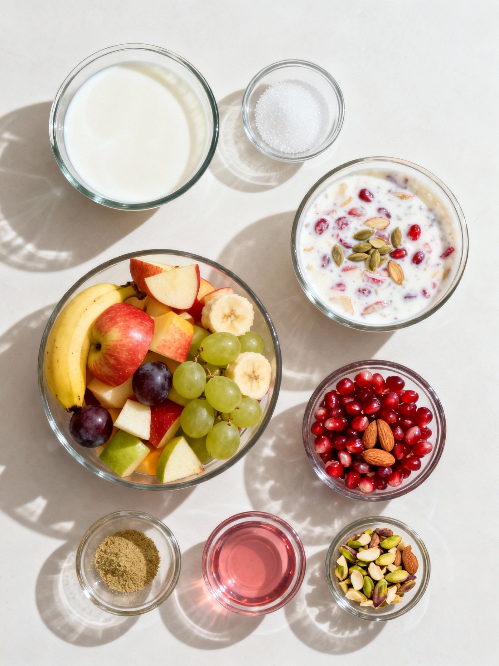 Instant Fruit Rabdi in Minutes! Custard Fruit Salad Recipe ingredients