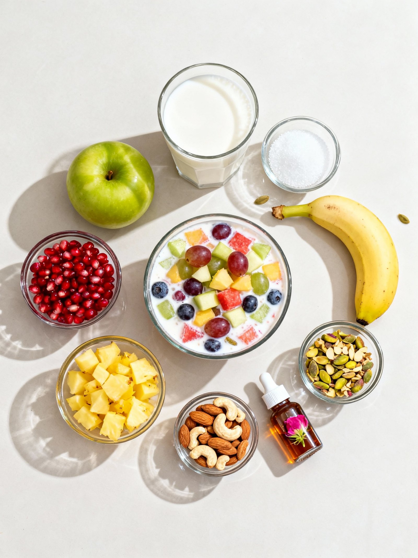 Instant Fruit Rabdi in Minutes! Custard Fruit Salad Recipe ingredients