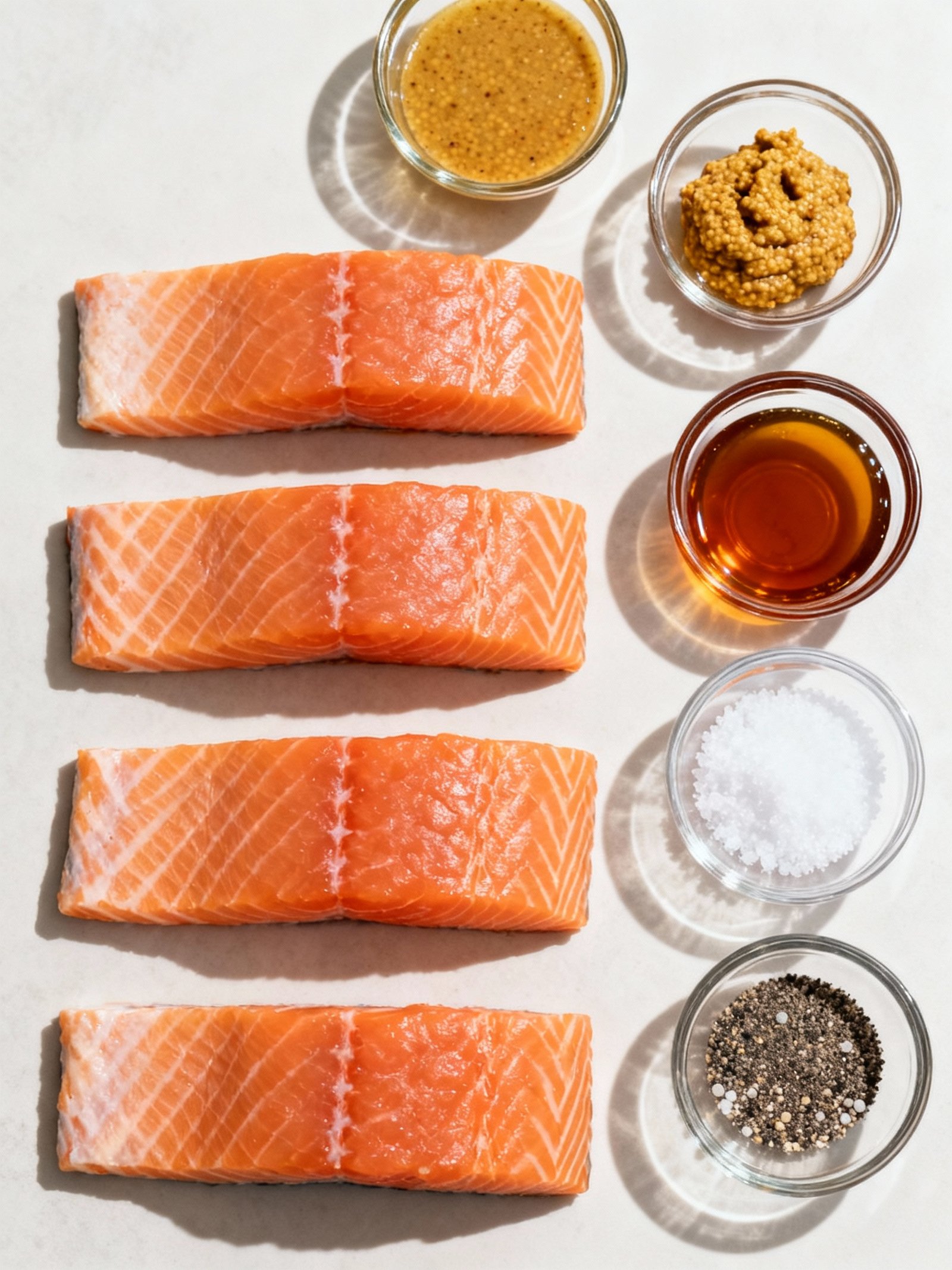 Maple-Mustard Salmon ingredients