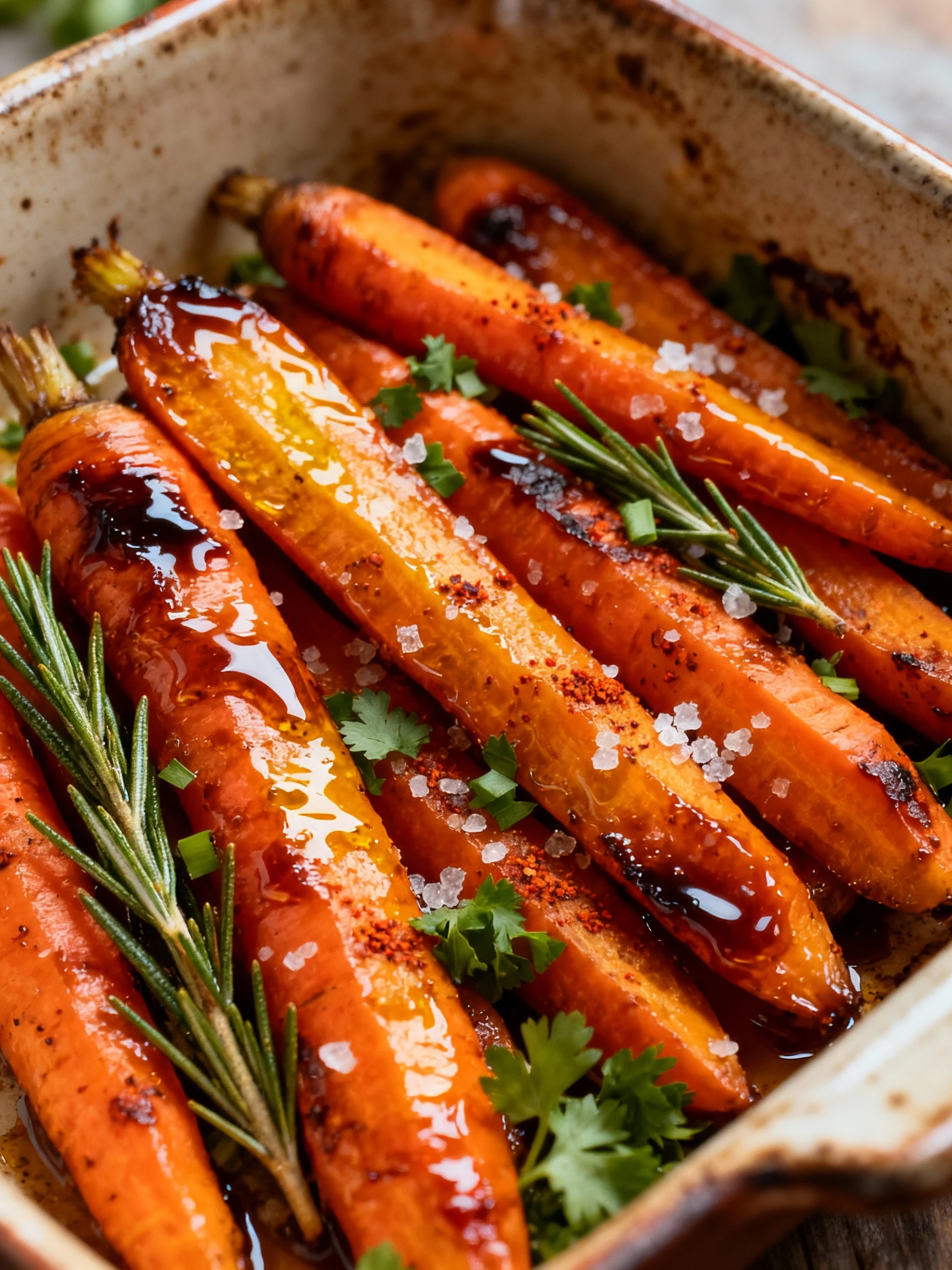Maple Roasted Carrots finished