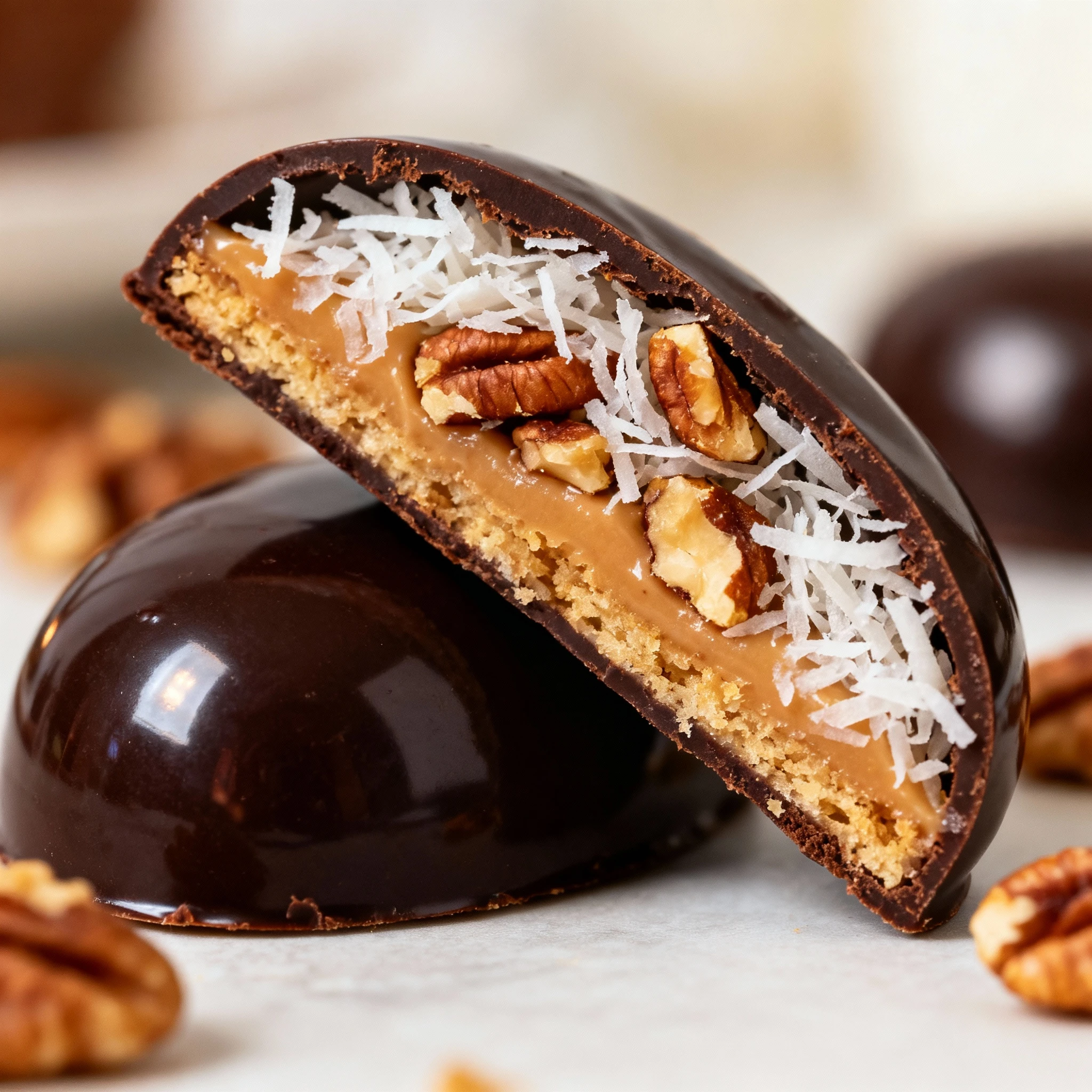 These Martha Washington Candies are rich sweet and full of nostalgic charm Coconut pecans and chocolate - whats not to love finished