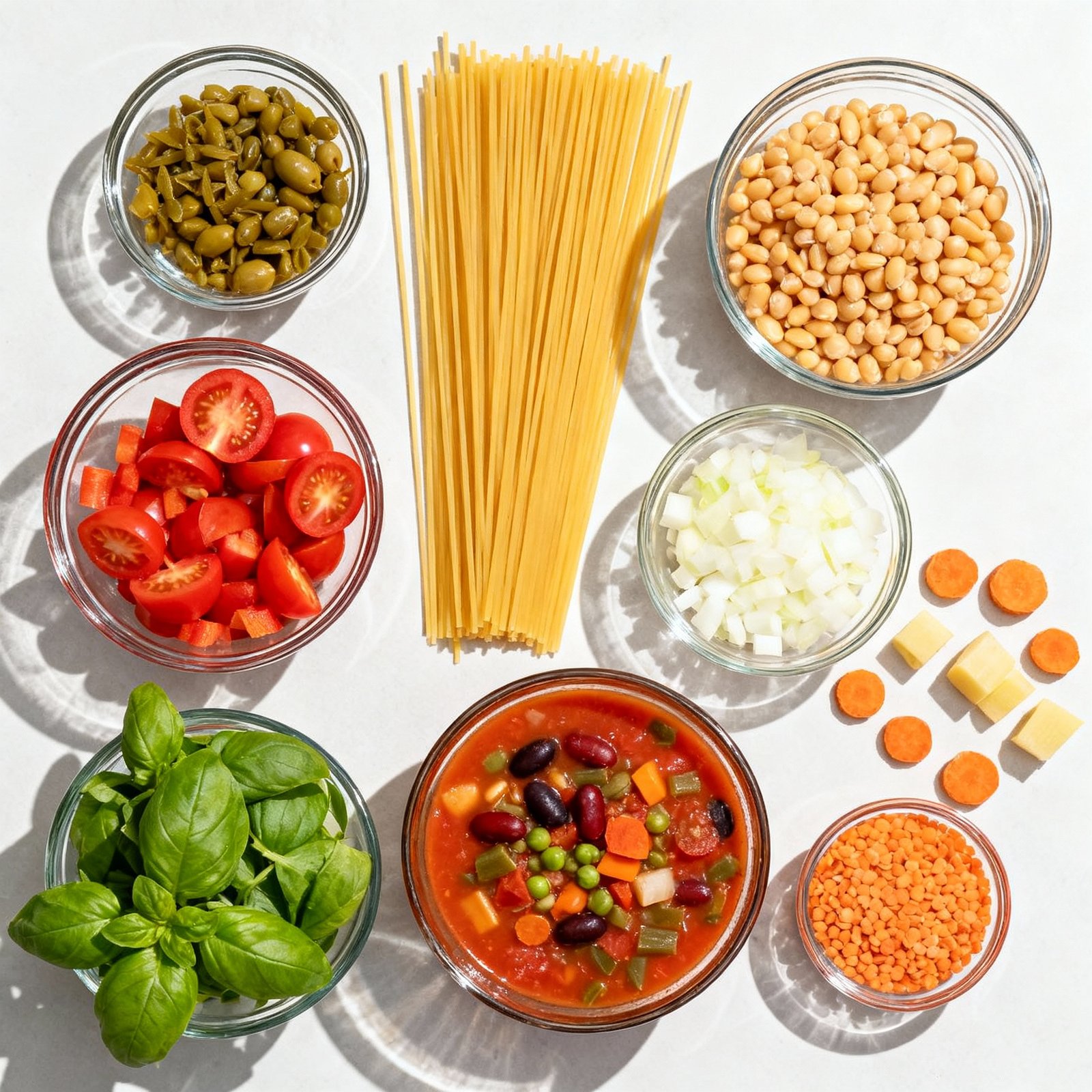 Minestrone ingredients