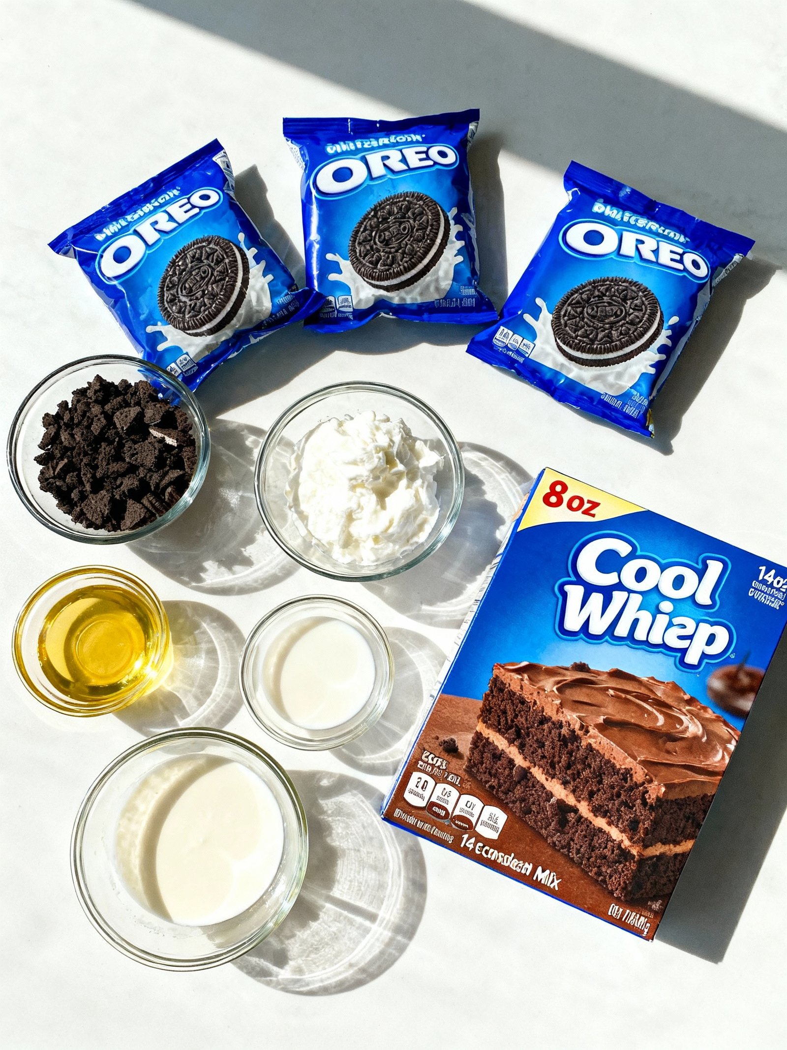 Oreo Brownie cake recipe #shorts #recipe #chocolate #oreo #cake ingredients