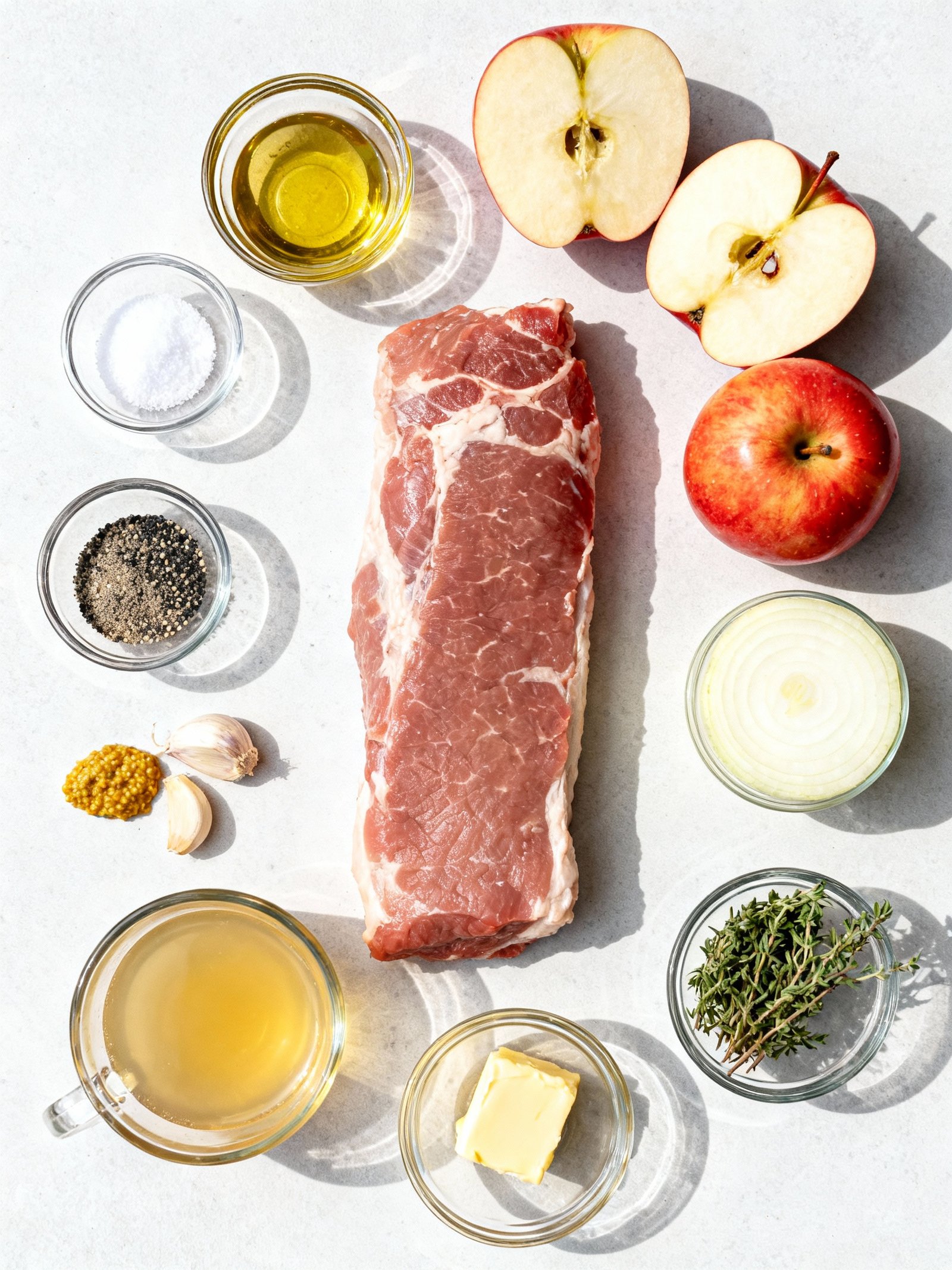 Pork Tenderloin with Apples ingredients
