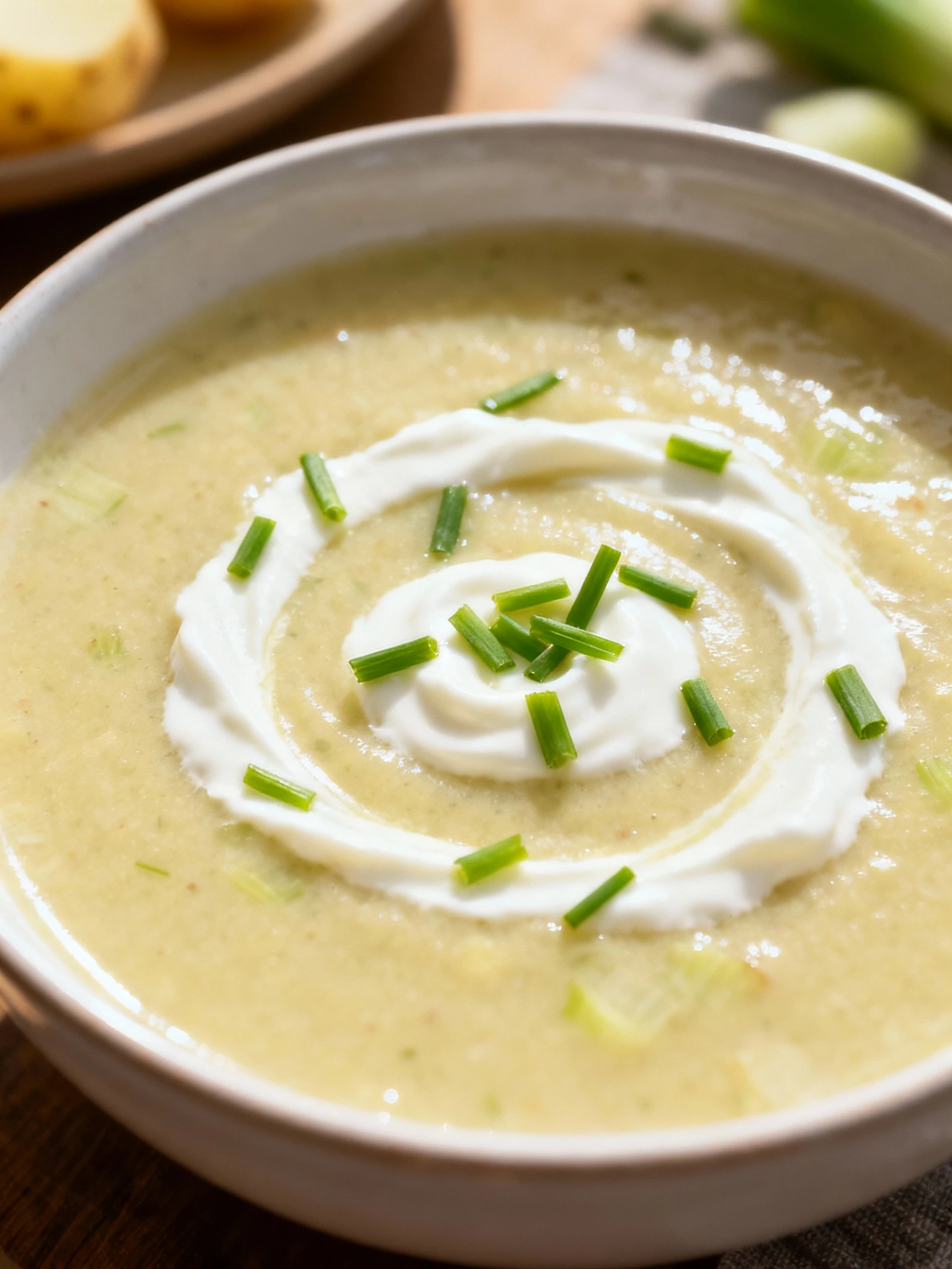 Potato Leek Soup finished