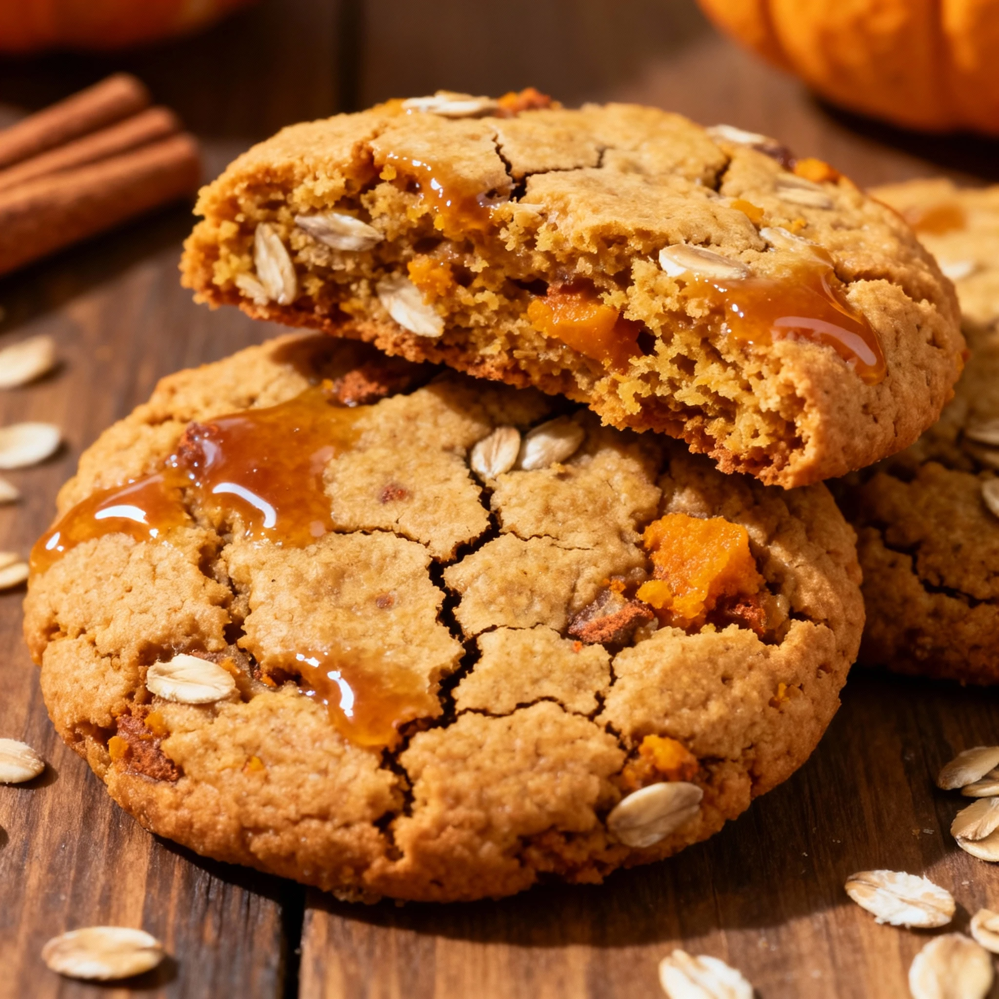Pumpkin Oatmeal Cookies finished