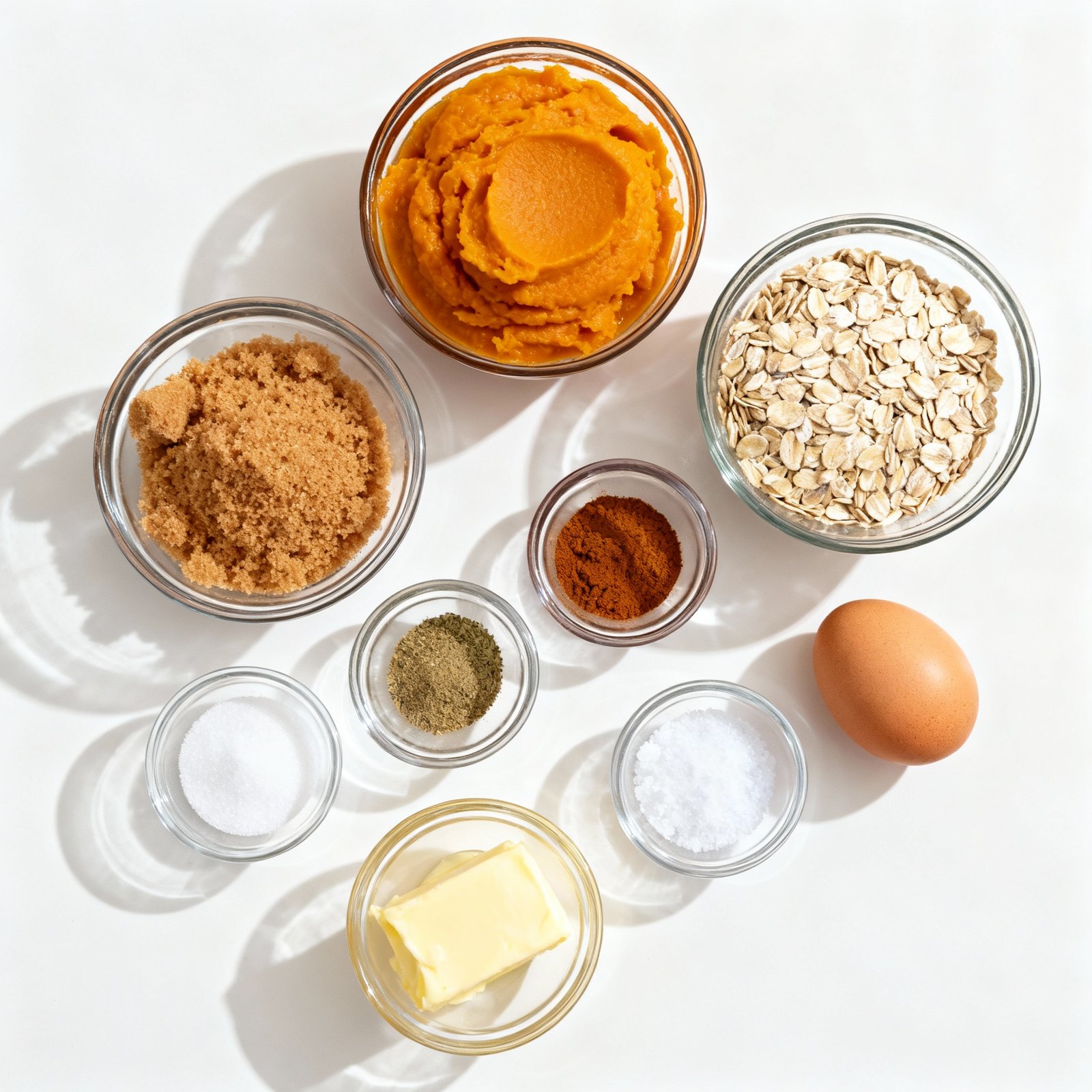 Pumpkin Oatmeal Cookies ingredients