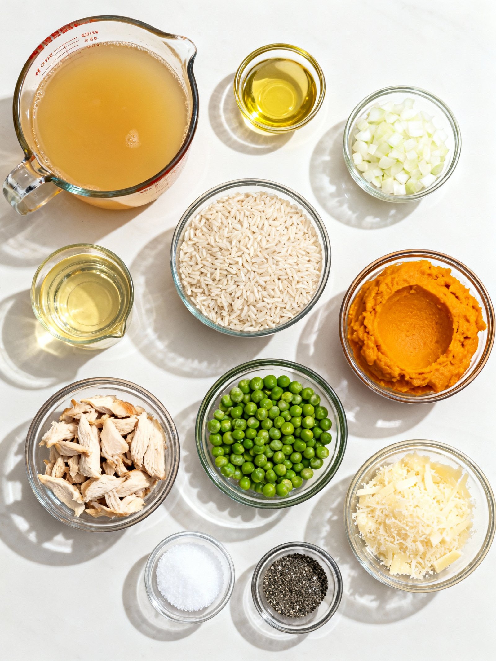 Pumpkin Risotto ingredients