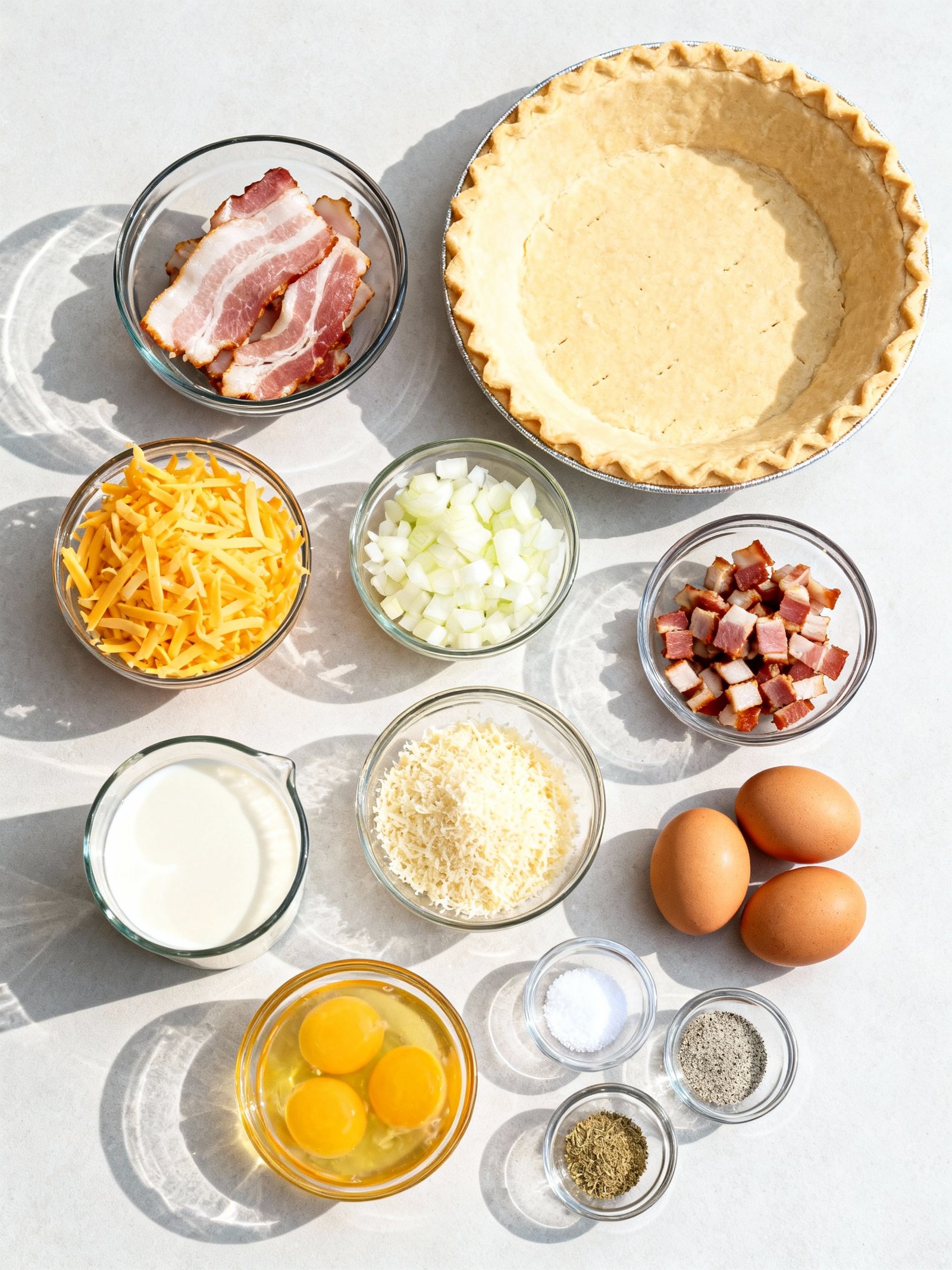 Quiche Lorraine ingredients