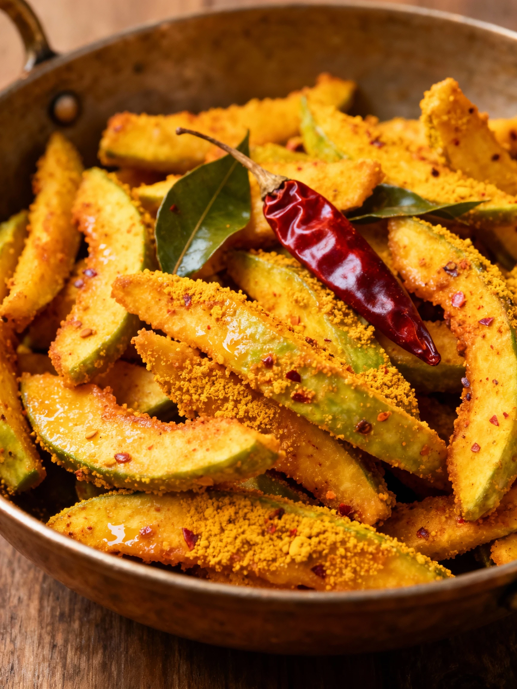 Raw Papaya Fry Recipe #shorts finished