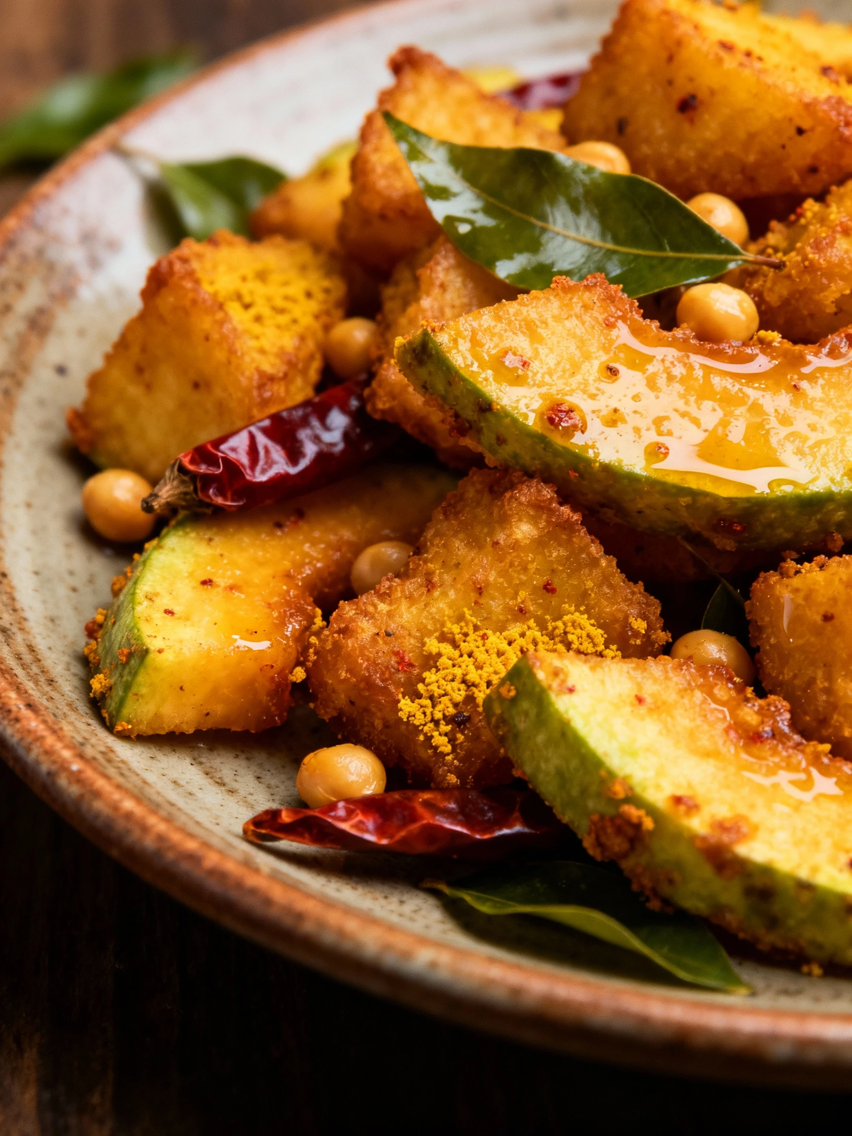 Raw Papaya Fry Recipe #shorts finished