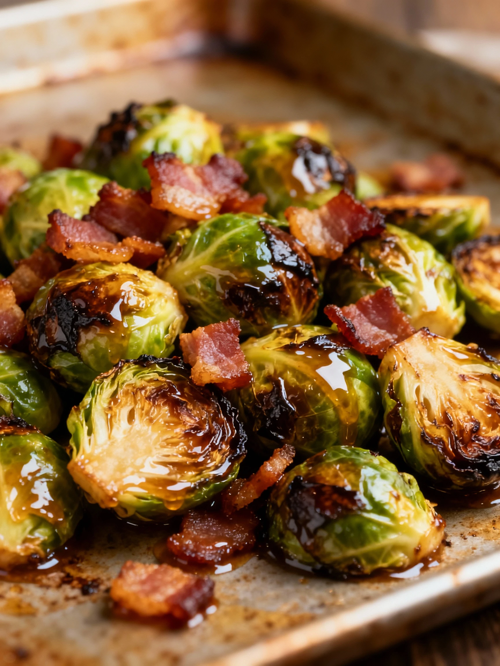 Roasted Brussels Sprouts finished