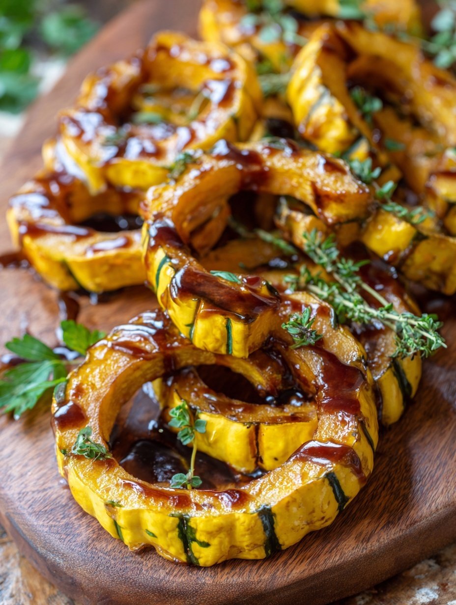 Roasted Delicata Squash finished