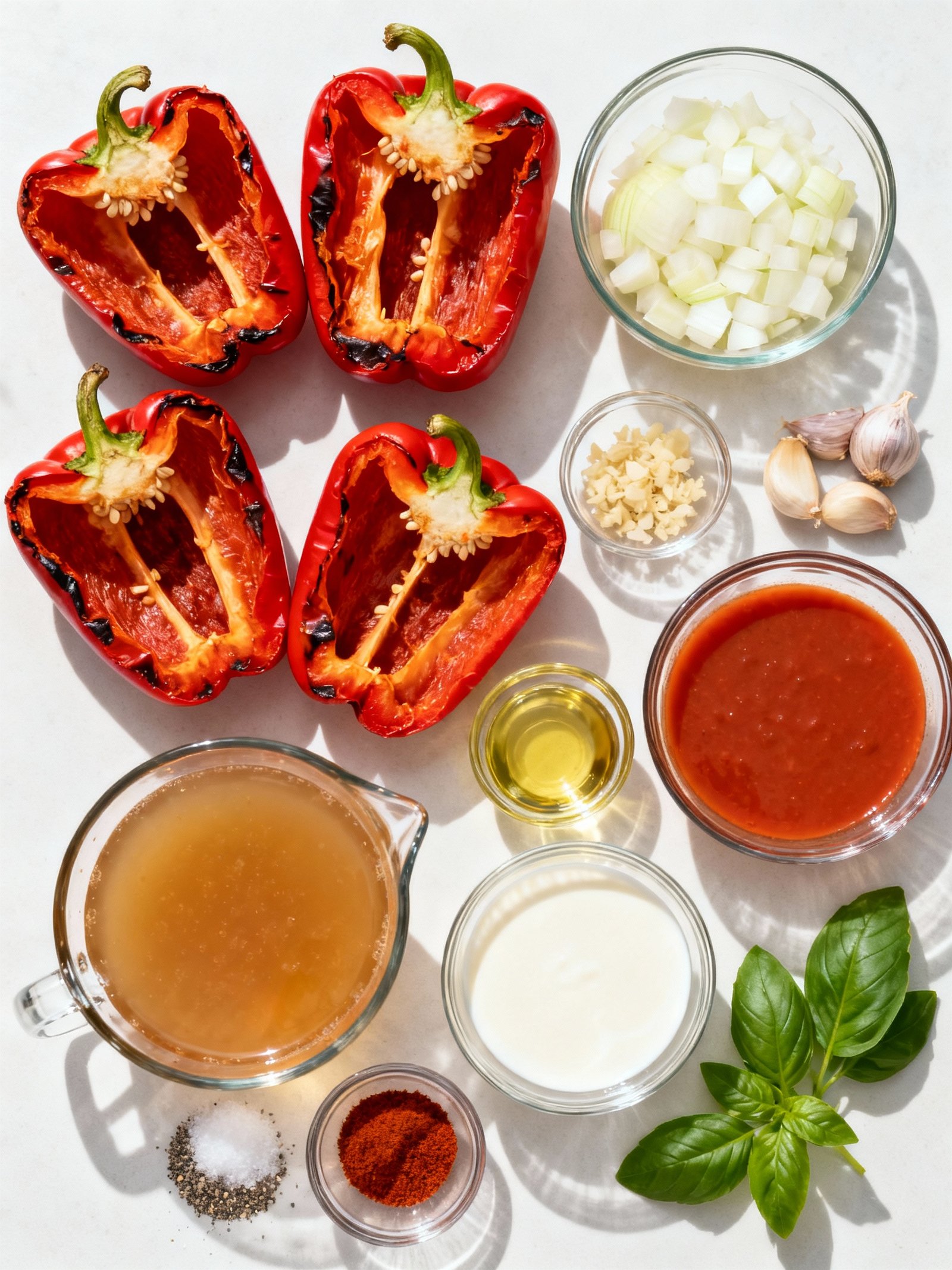 Roasted Red Pepper Soup ingredients