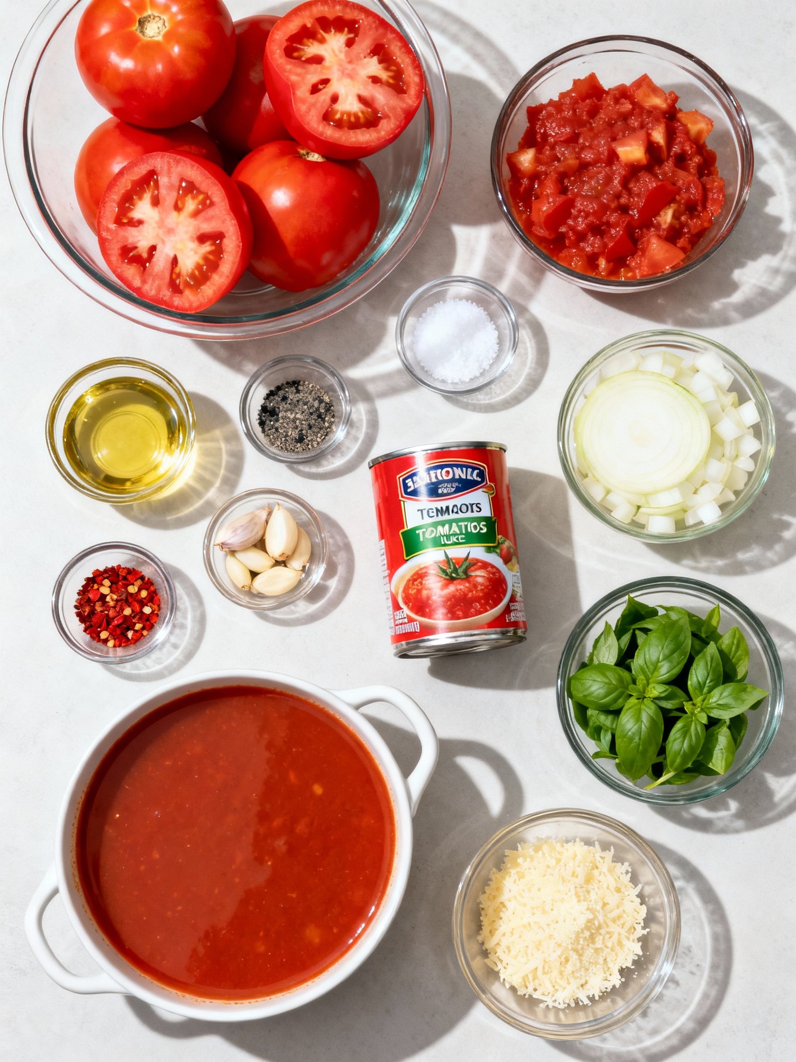 Roasted Tomato Basil Soup ingredients