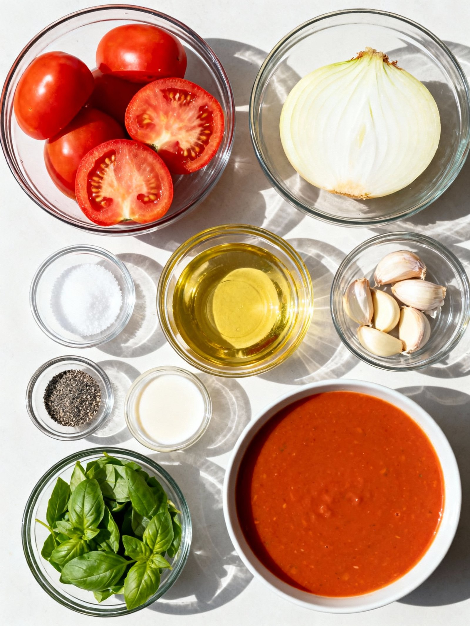 Roasted Tomato Basil Soup ingredients