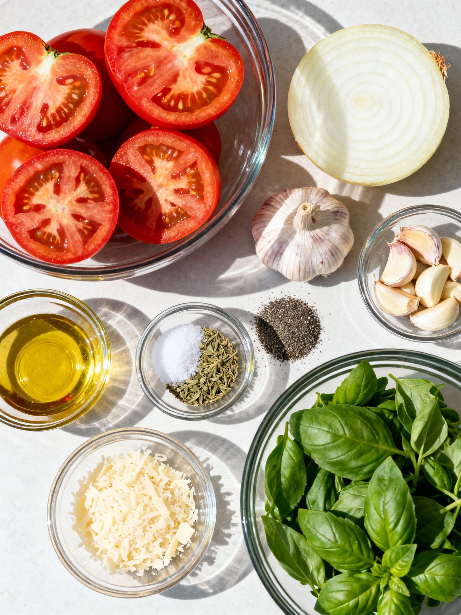 Roasted Tomato Basil Soup ingredients
