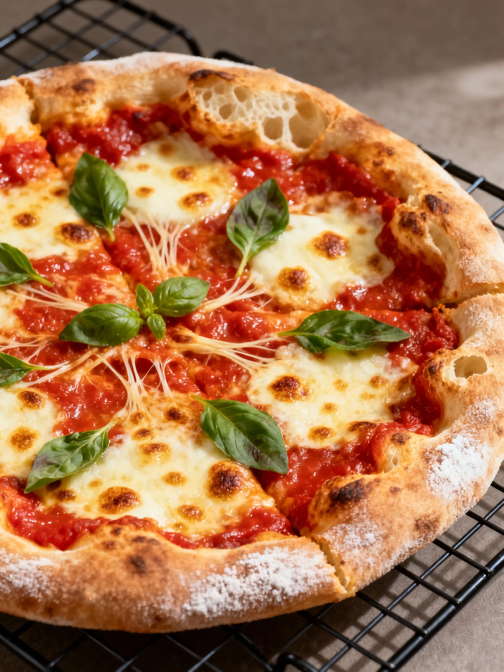 Same day dough recipe. Details in the description. #pizza #tutorial finished