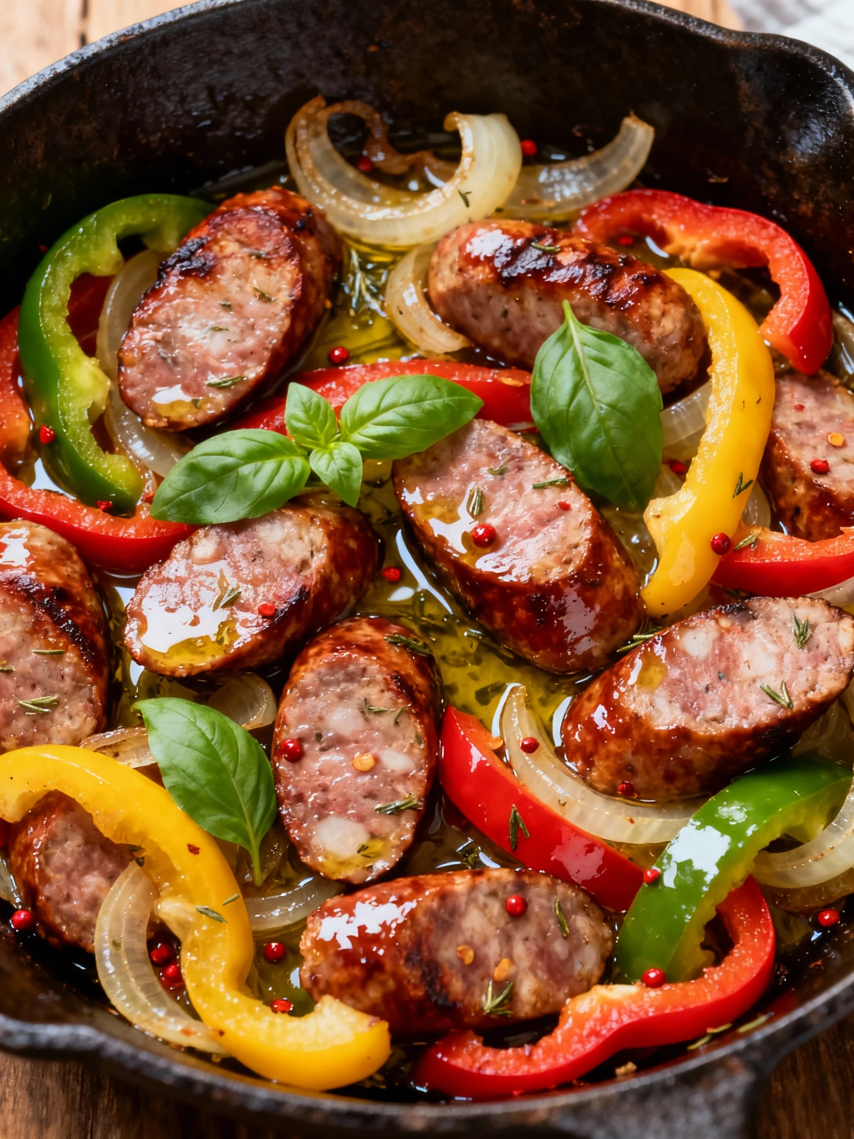 Sausage and Peppers finished