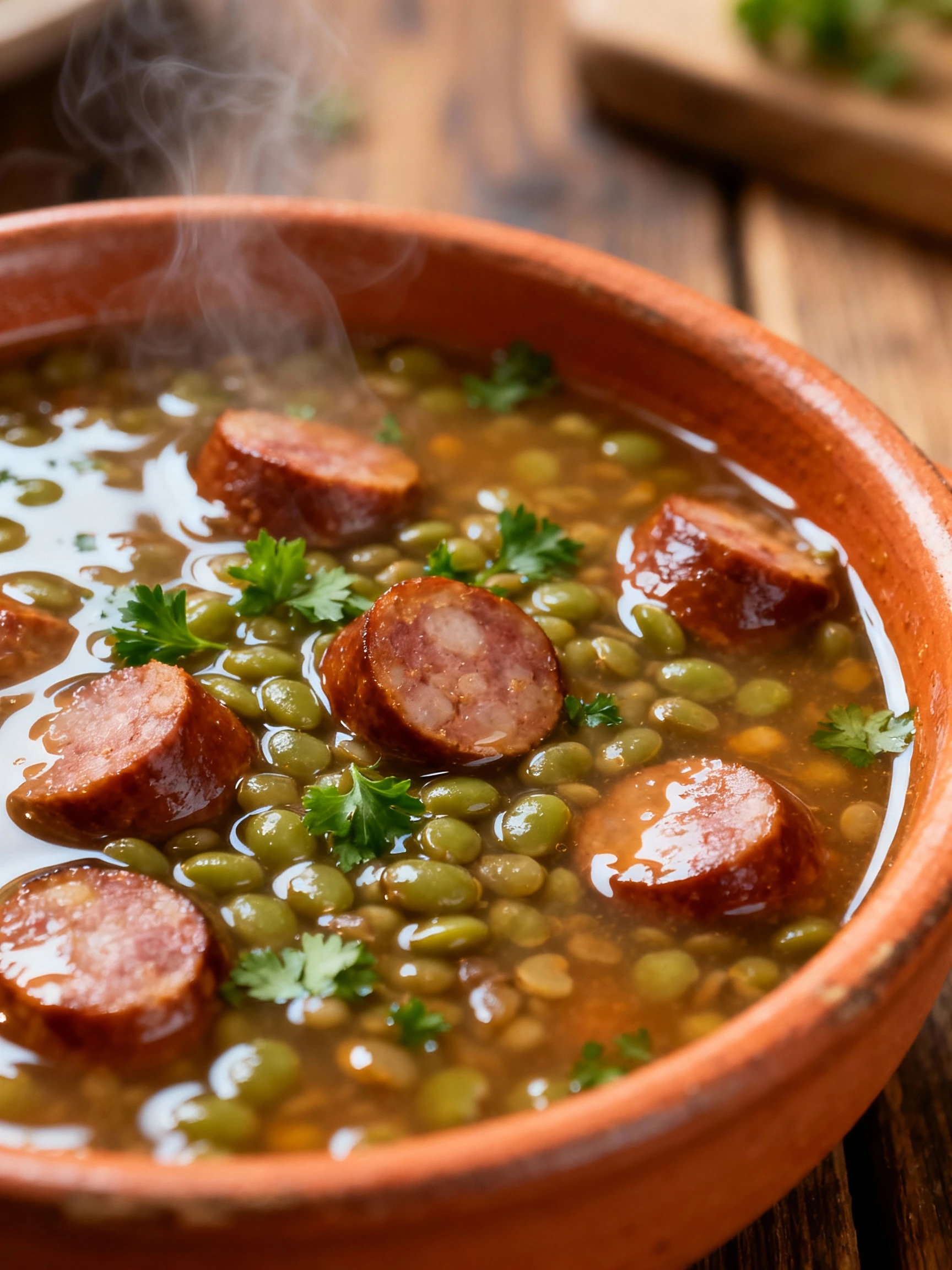 Sausage Lentil Soup finished