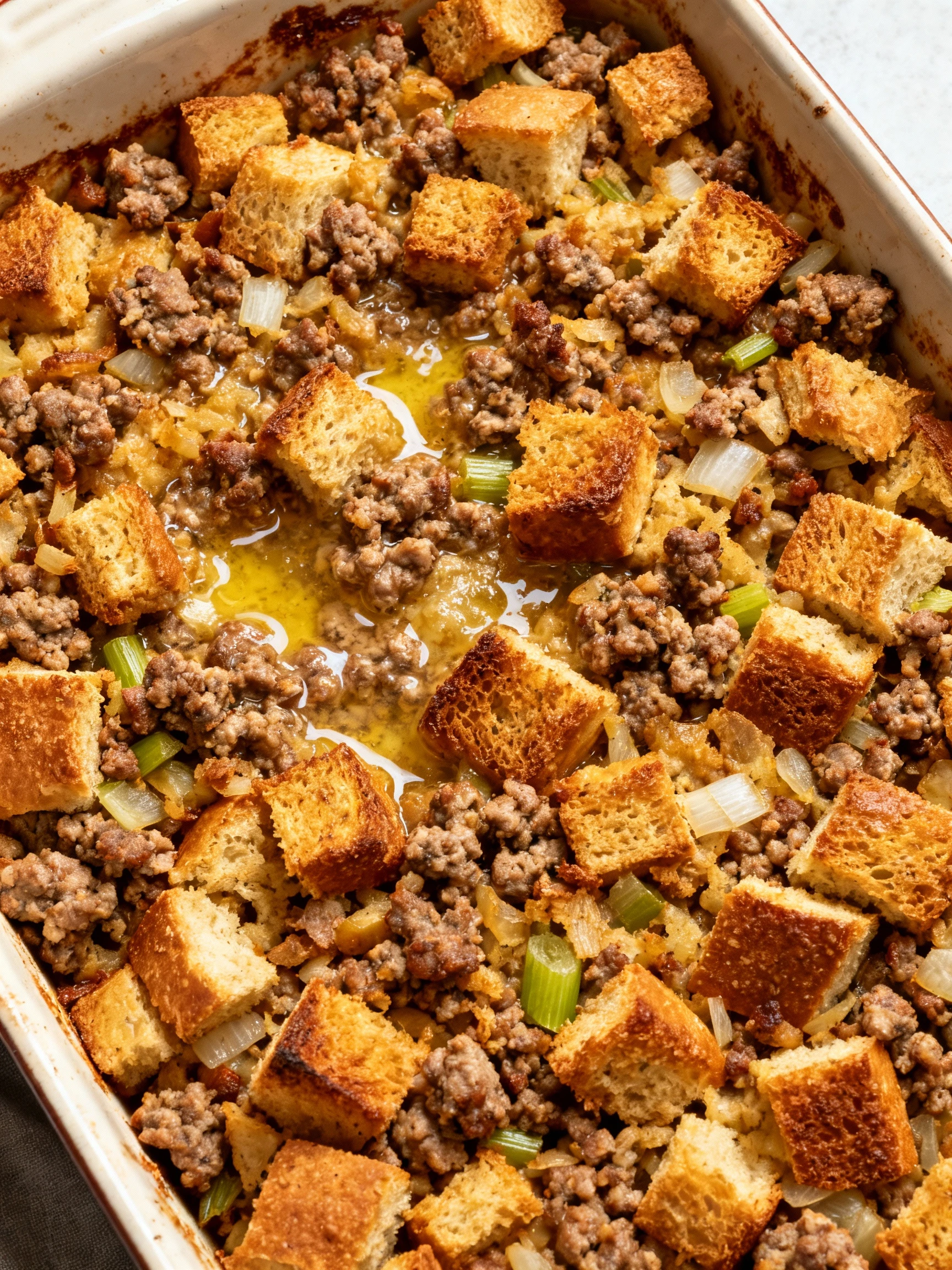Sausage Stuffing finished