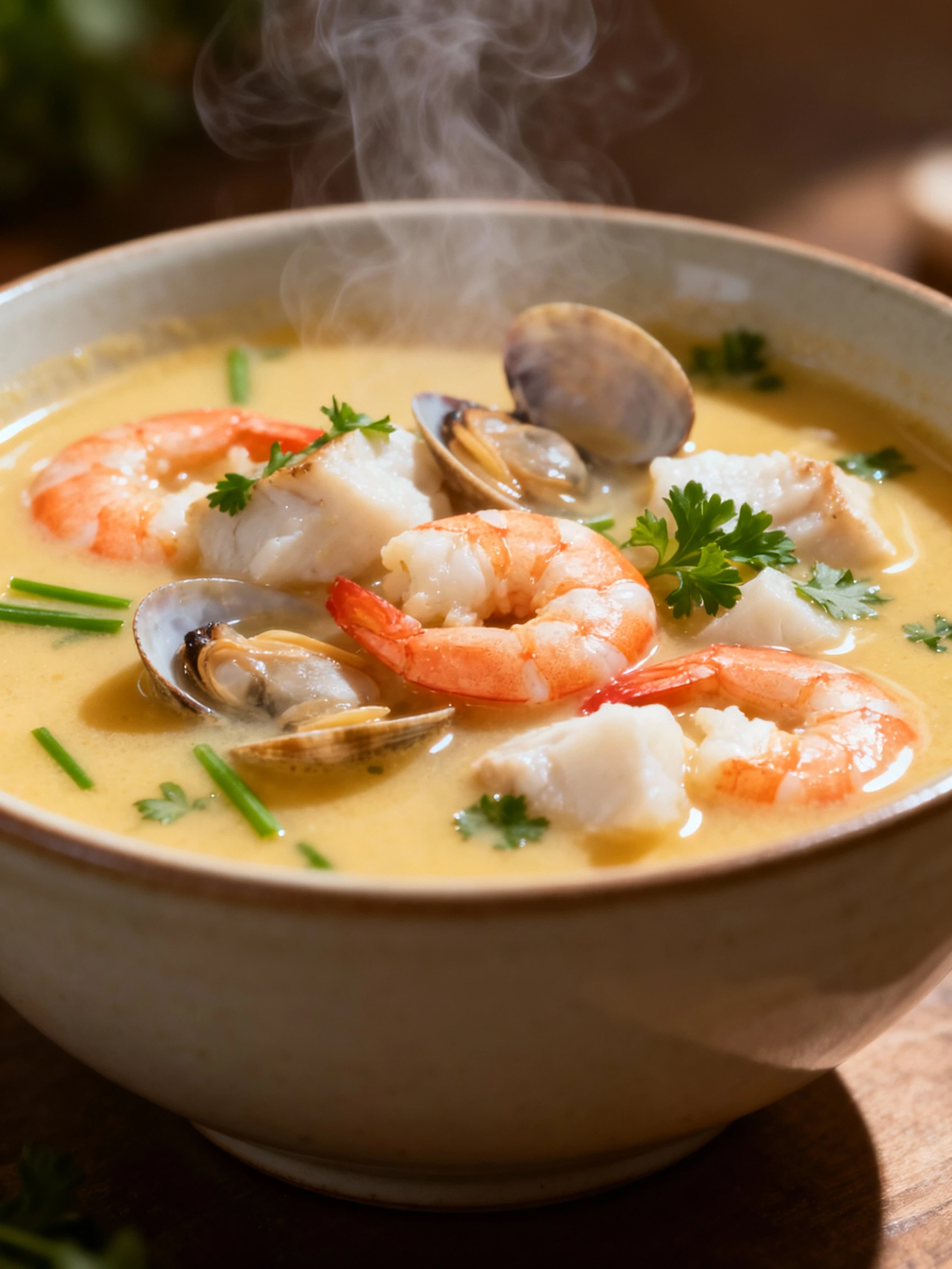Recipe Title: Seafood Chowder finished