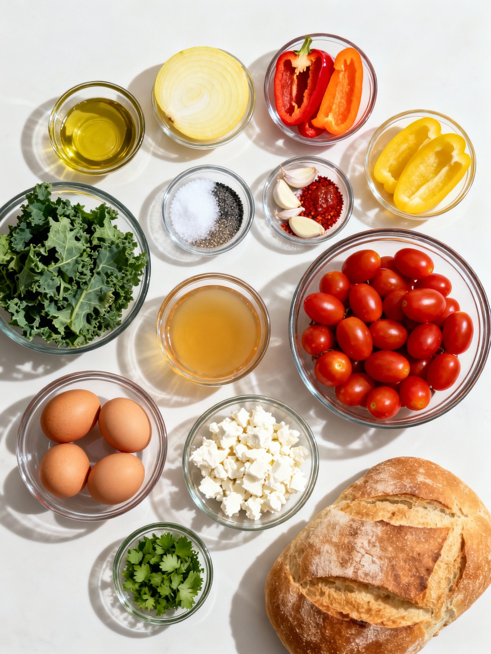 Shakshuka ingredients