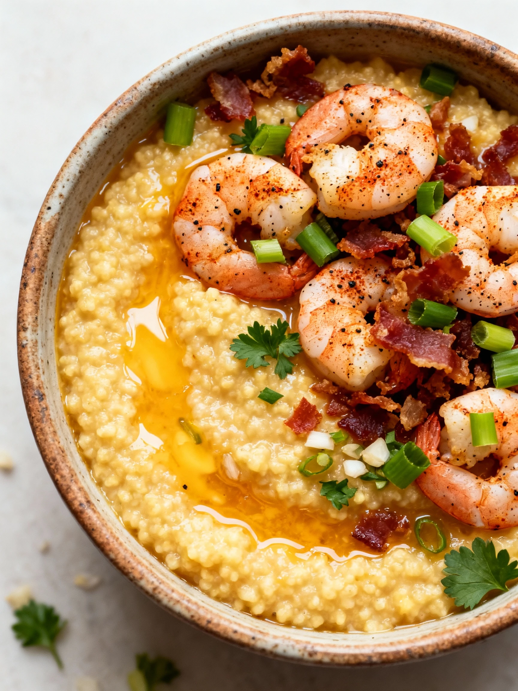 Shrimp and Grits finished