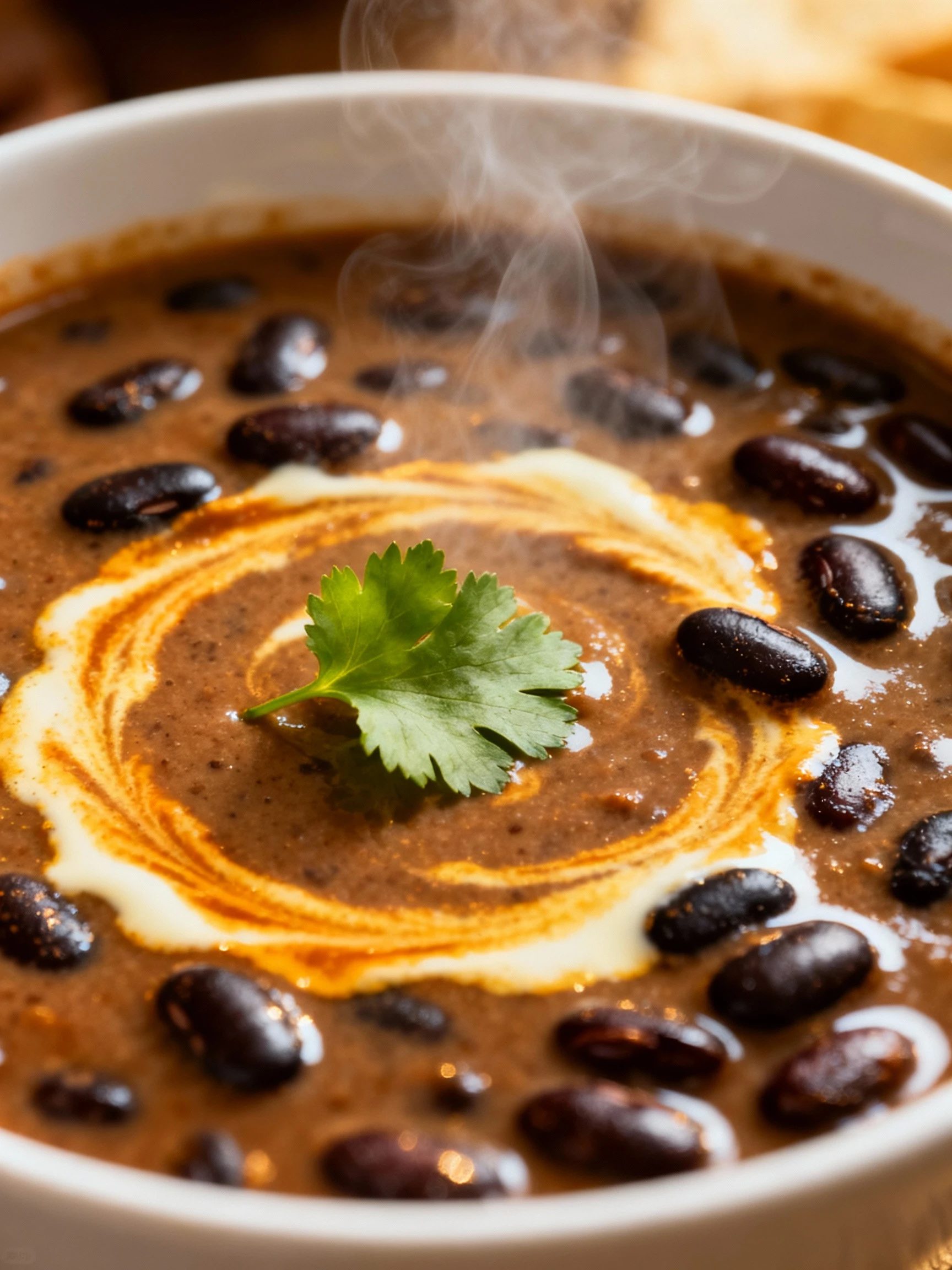 Smoky Black Bean Soup finished