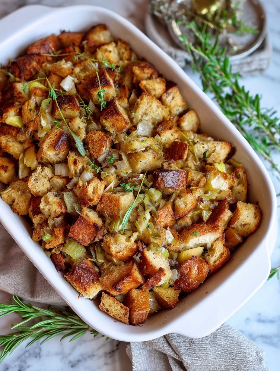 Sourdough Stuffing finished