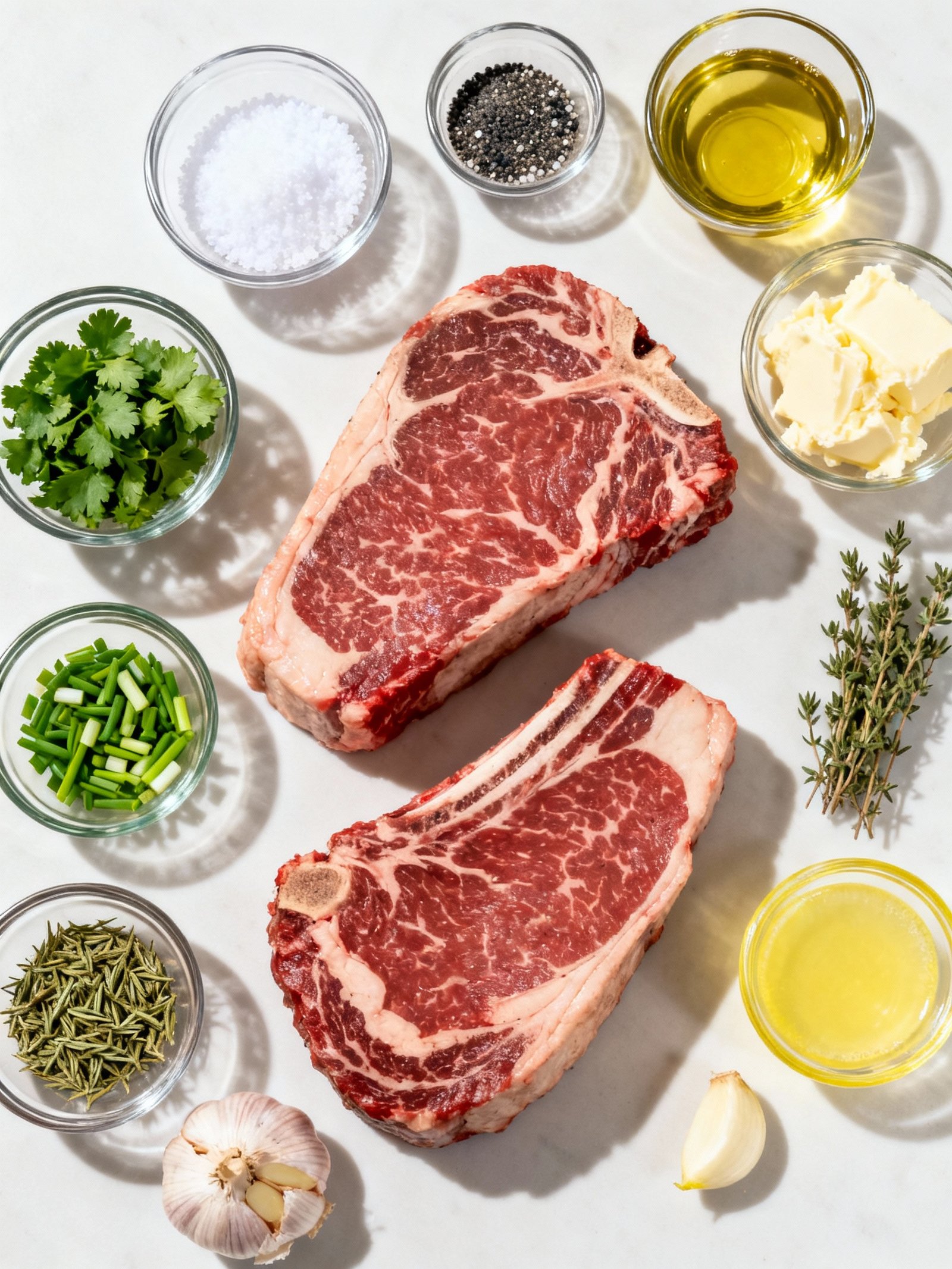 Steak with Herb Butter ingredients