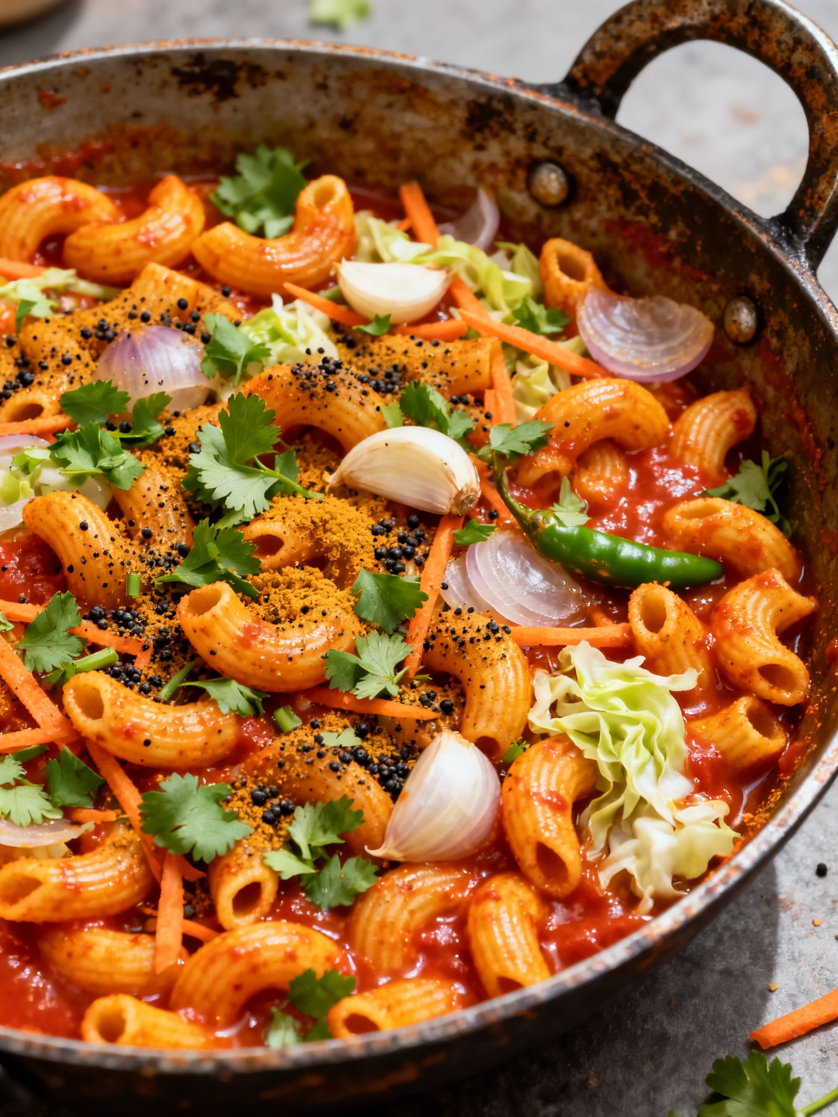 Let's make street style macaroni 😋 #macaronirecipe #streetstyle #pasta #recipe #cookingshorts #yt finished