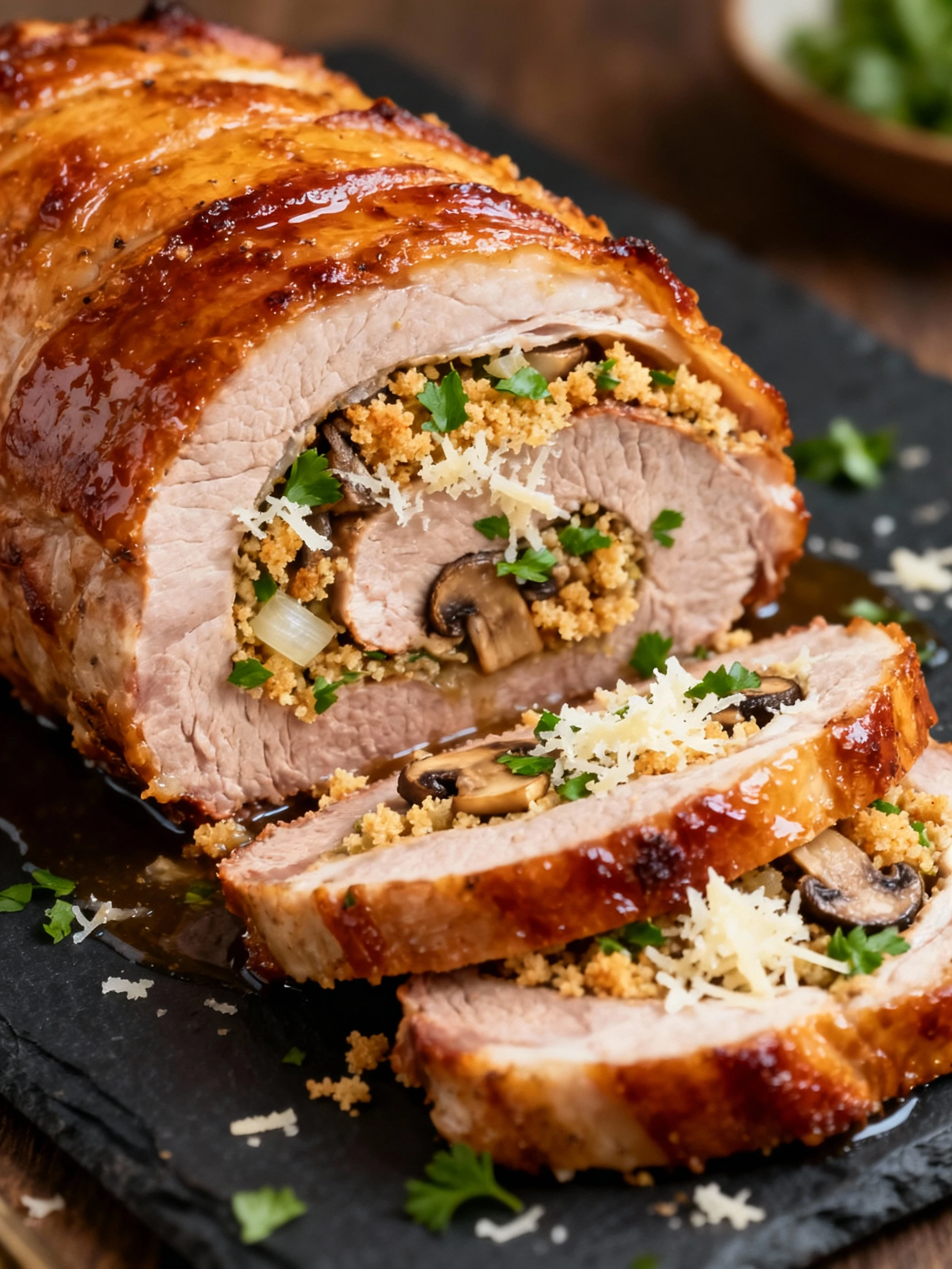 Stuffed Pork Loin finished