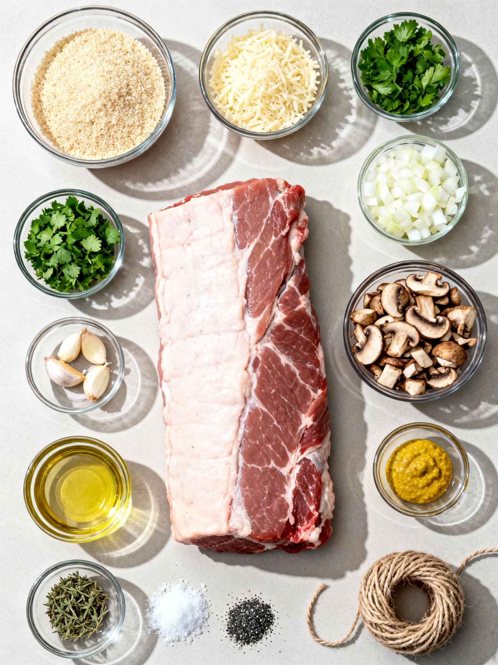 Stuffed Pork Loin ingredients