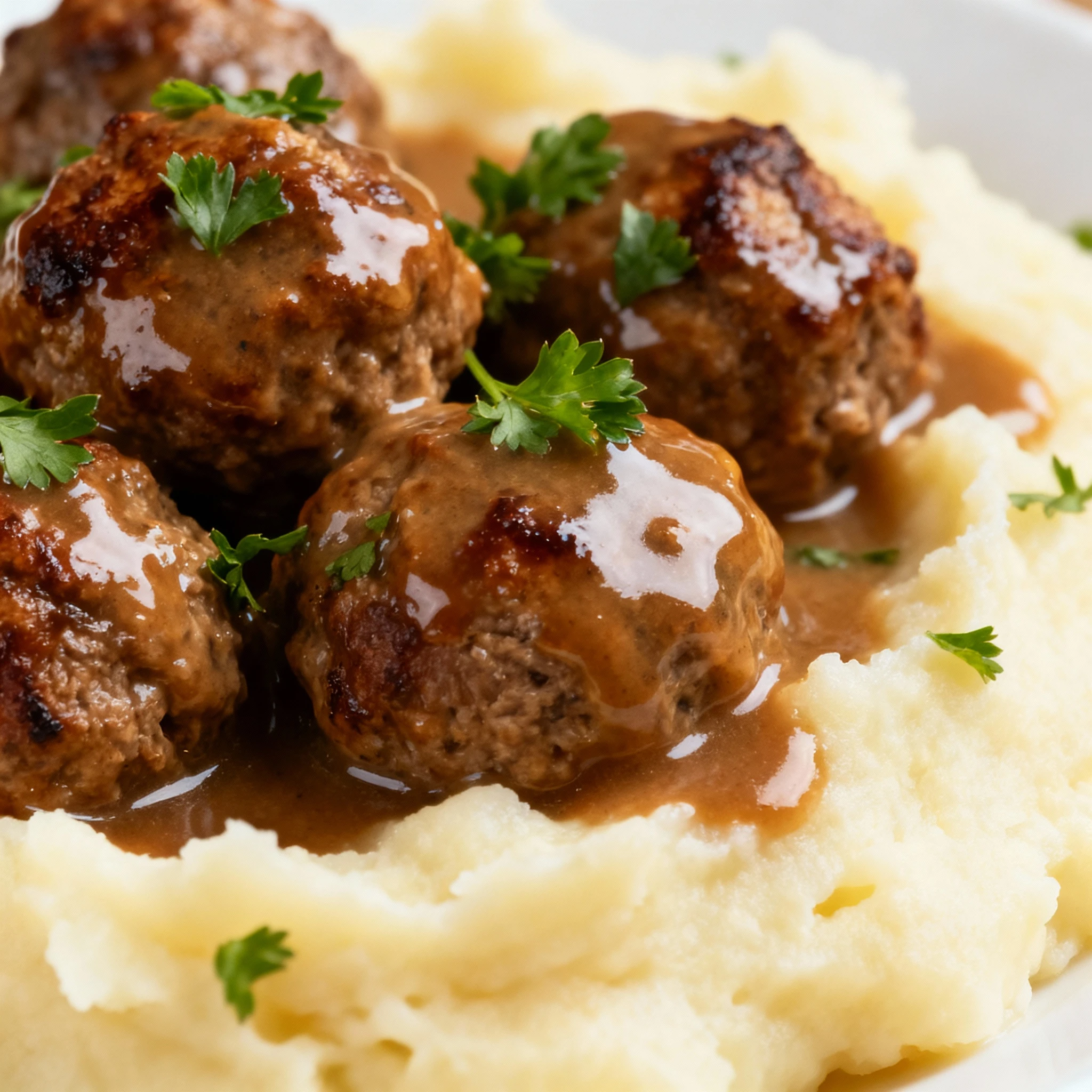 This Swedish Meatballs recipe is the ultimate comfort food dish finished