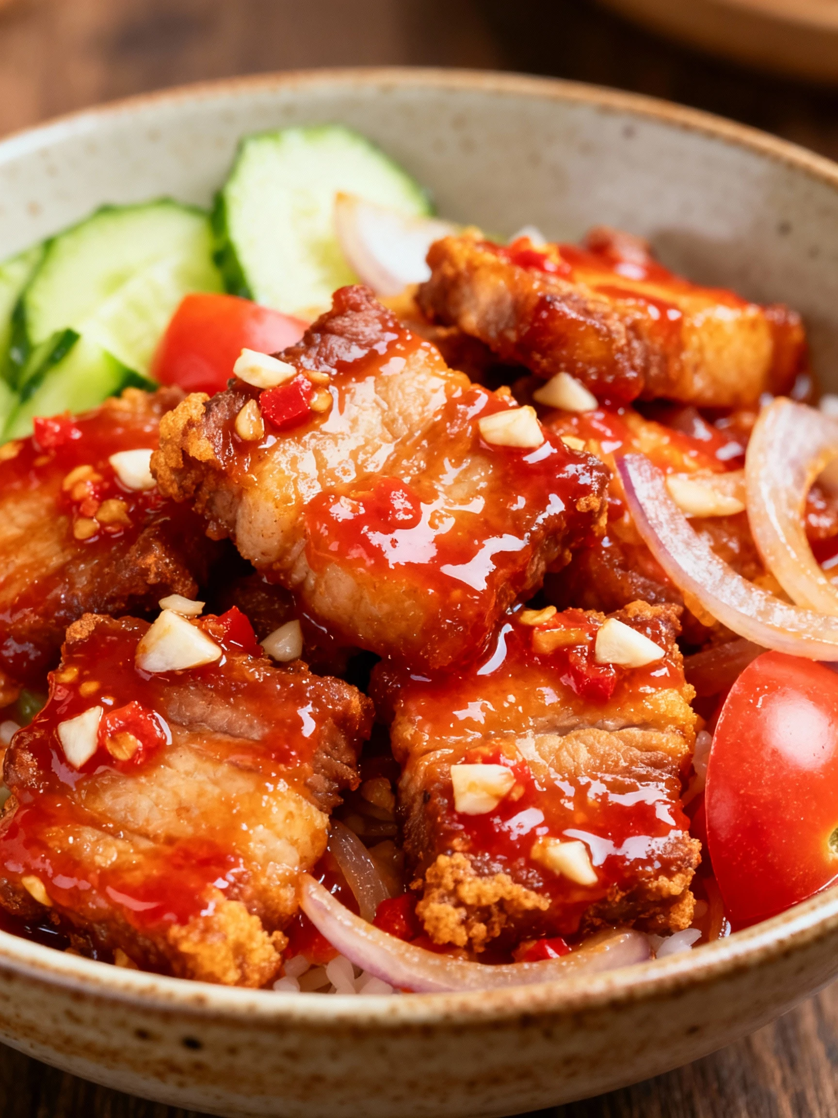 SWEET & SOUR PORK BELLY #recipe finished