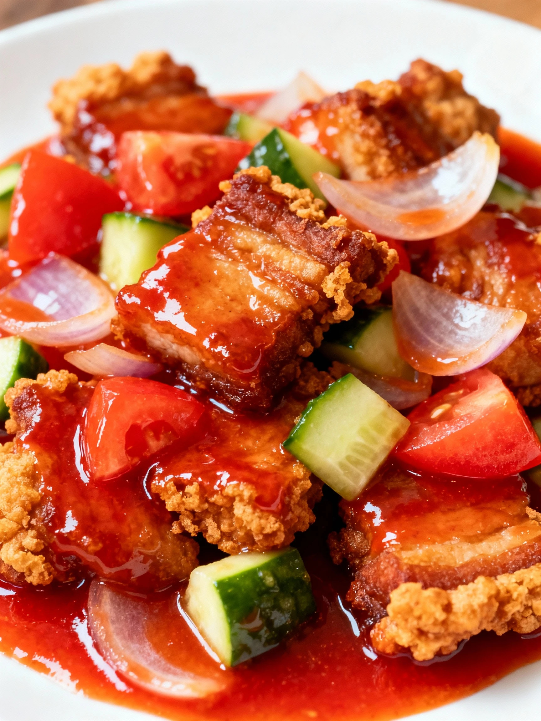 SWEET & SOUR PORK BELLY #recipe finished