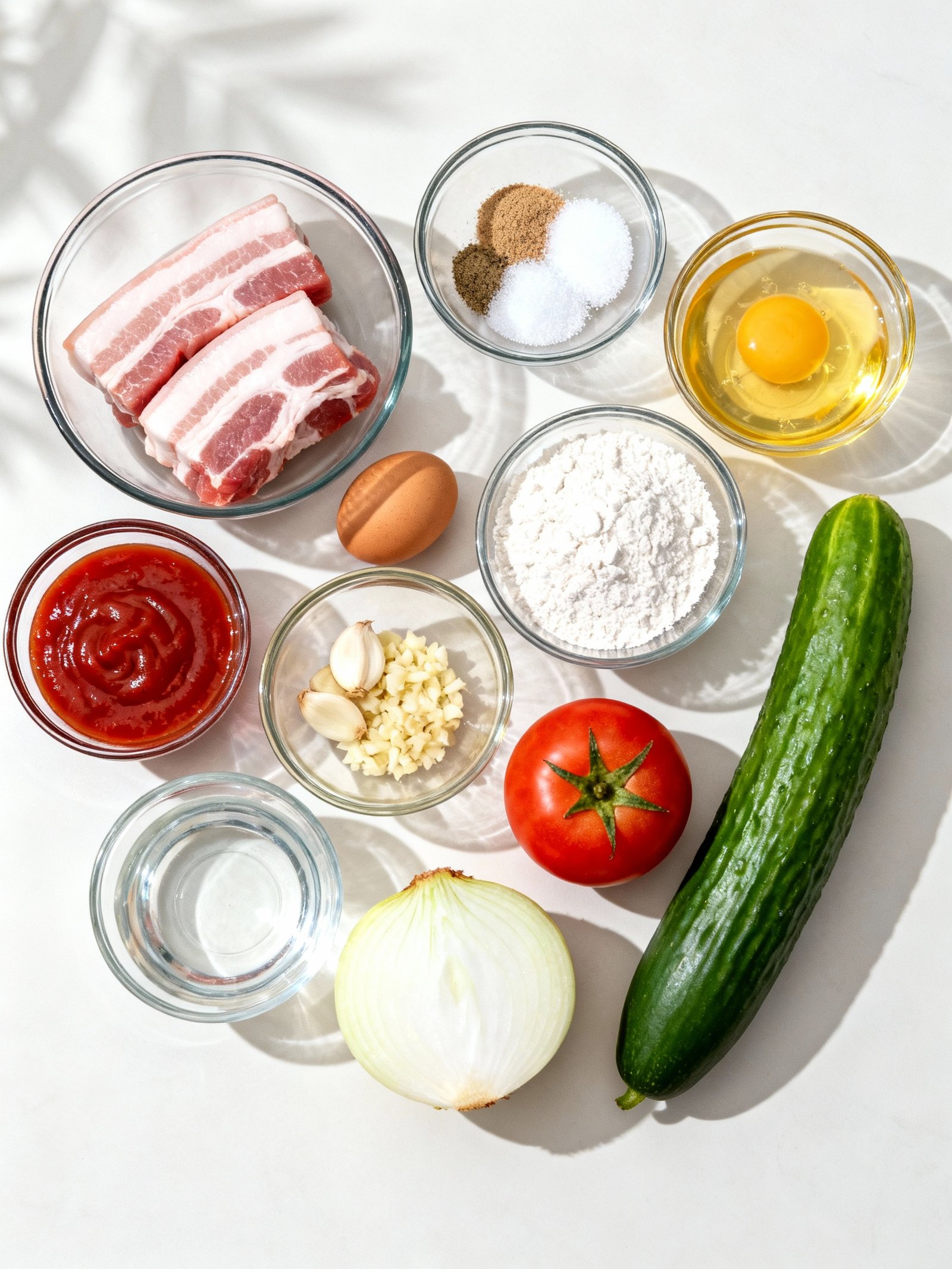 SWEET & SOUR PORK BELLY #recipe ingredients