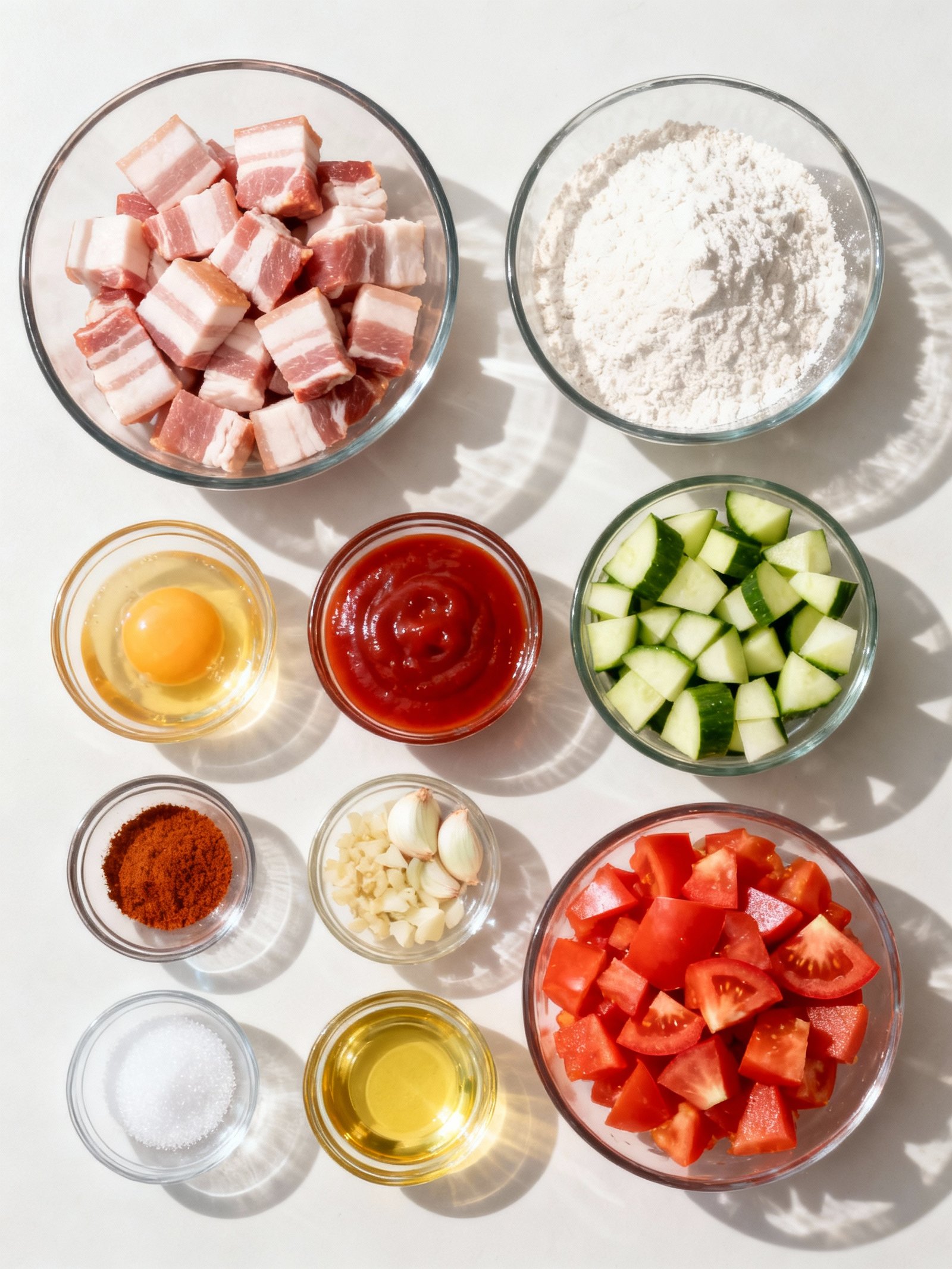 SWEET & SOUR PORK BELLY #recipe ingredients