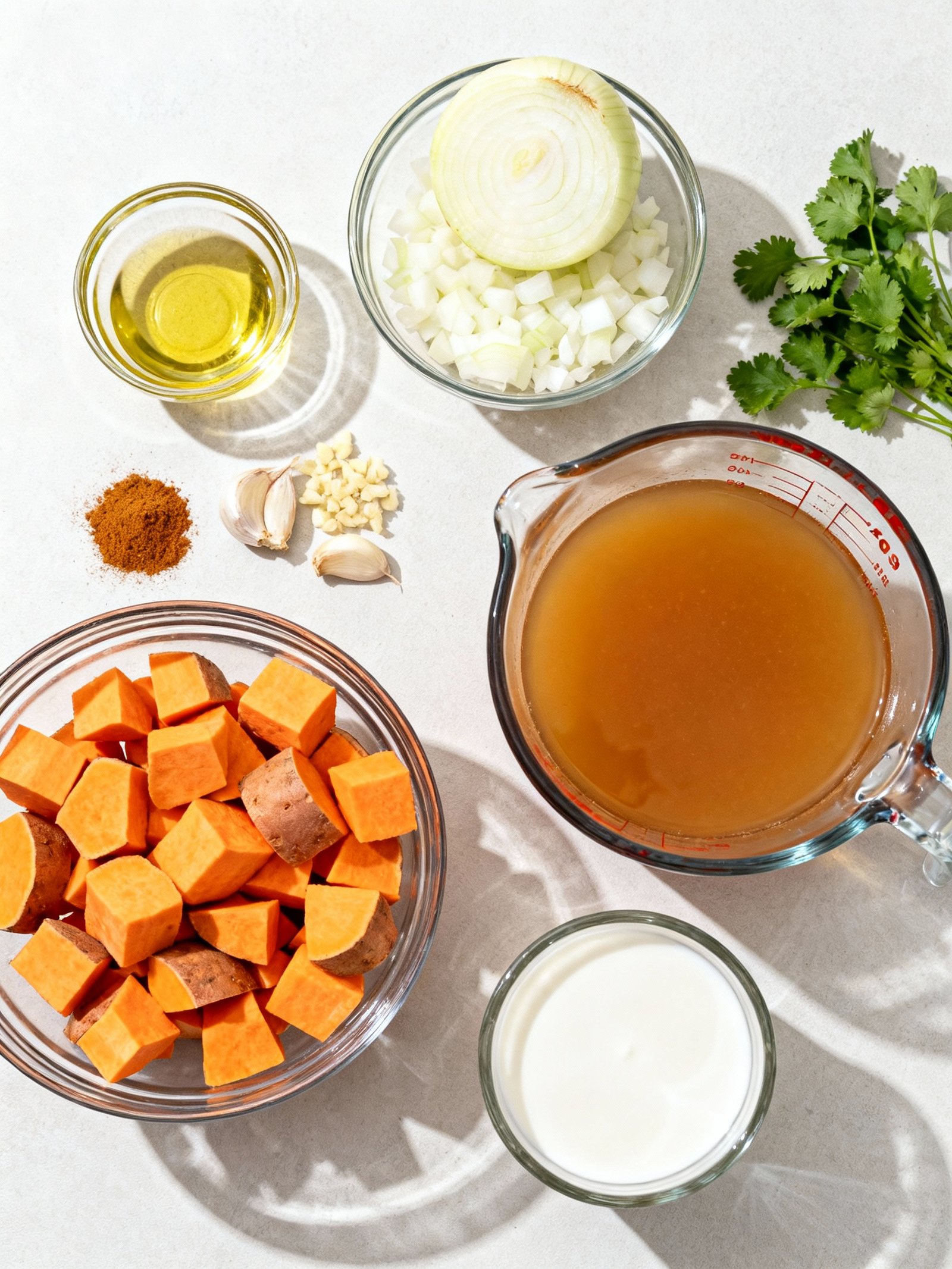 Sweet Potato Soup ingredients