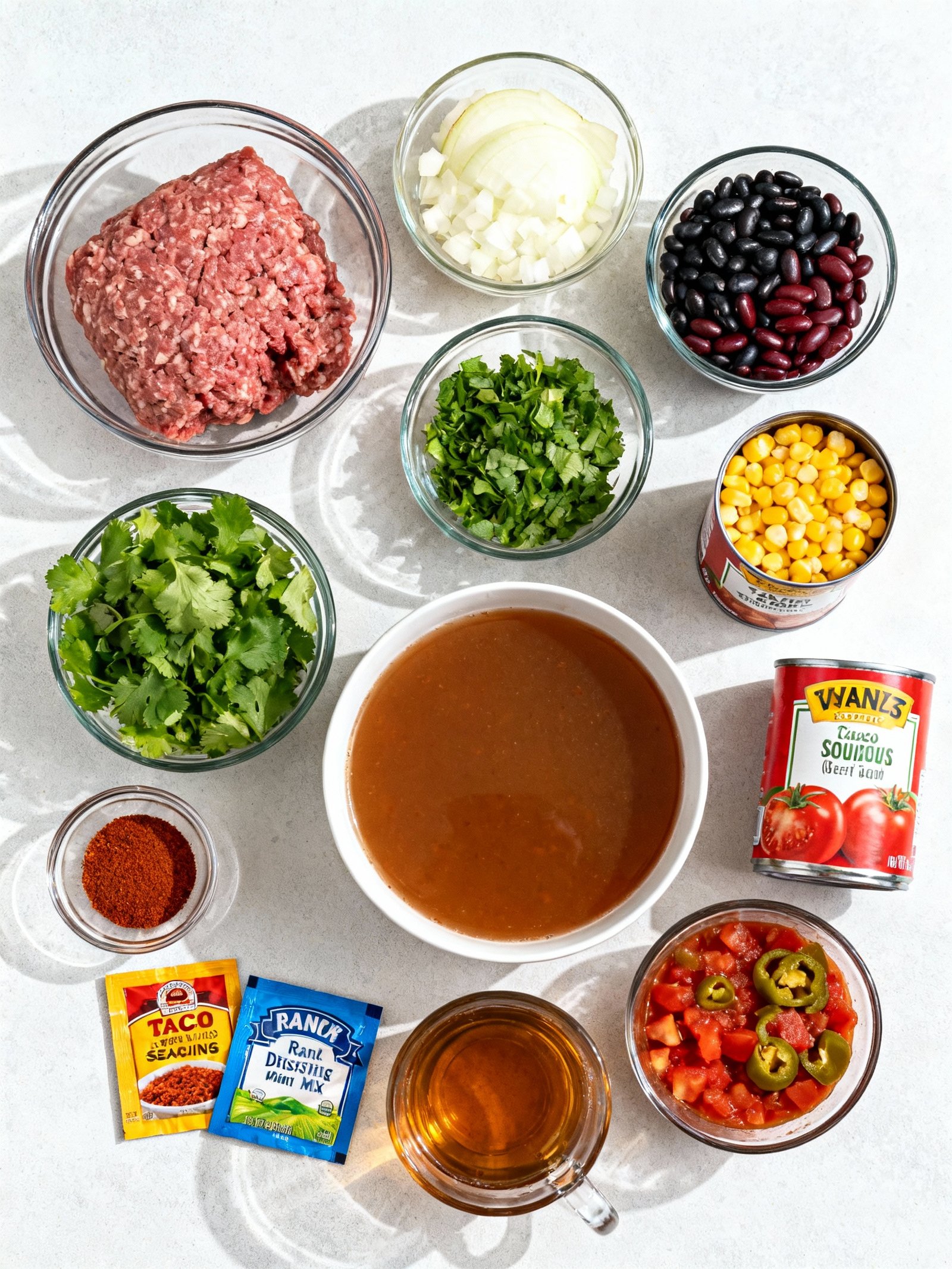 Taco Soup ingredients
