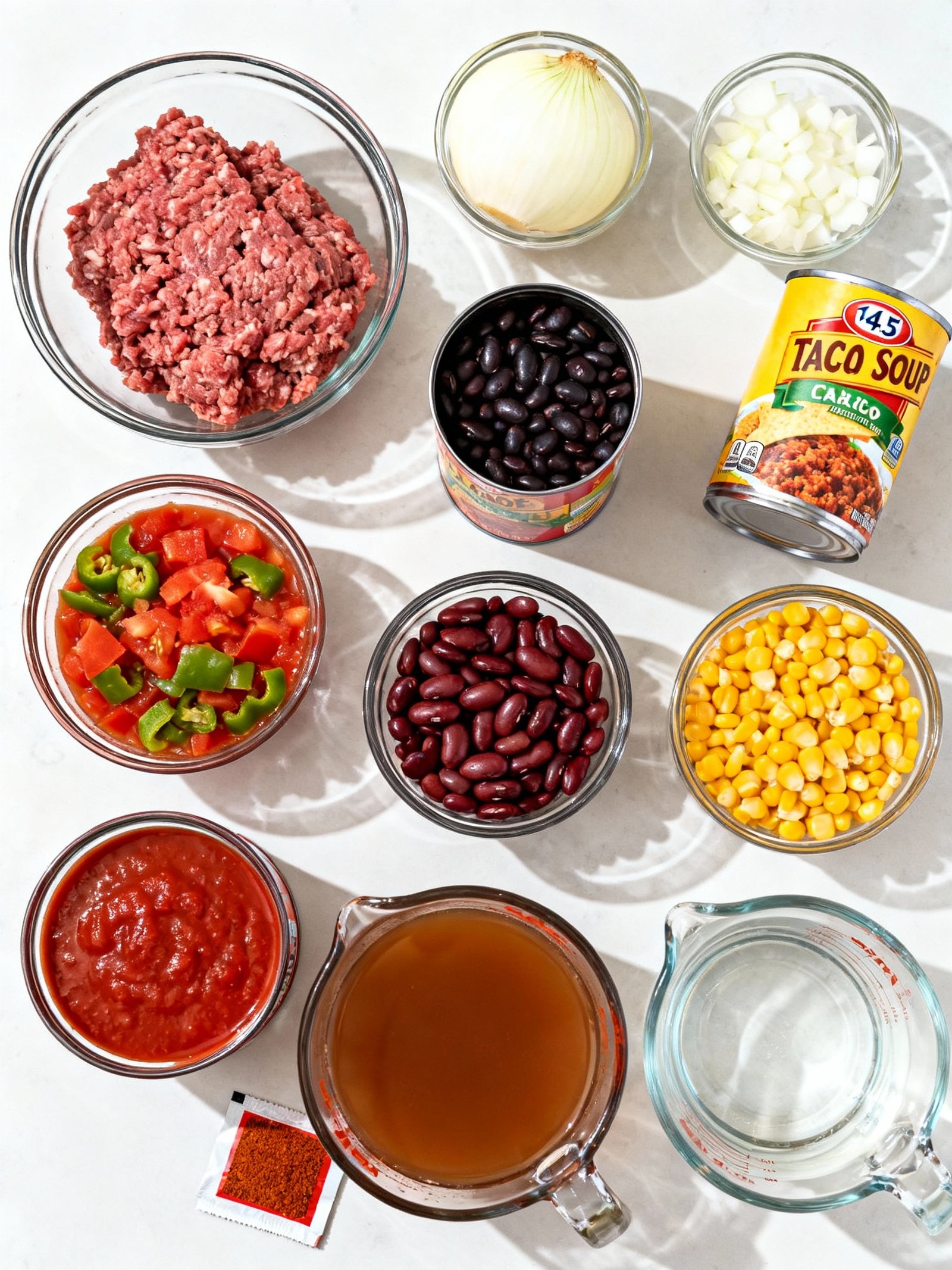 Taco Soup ingredients