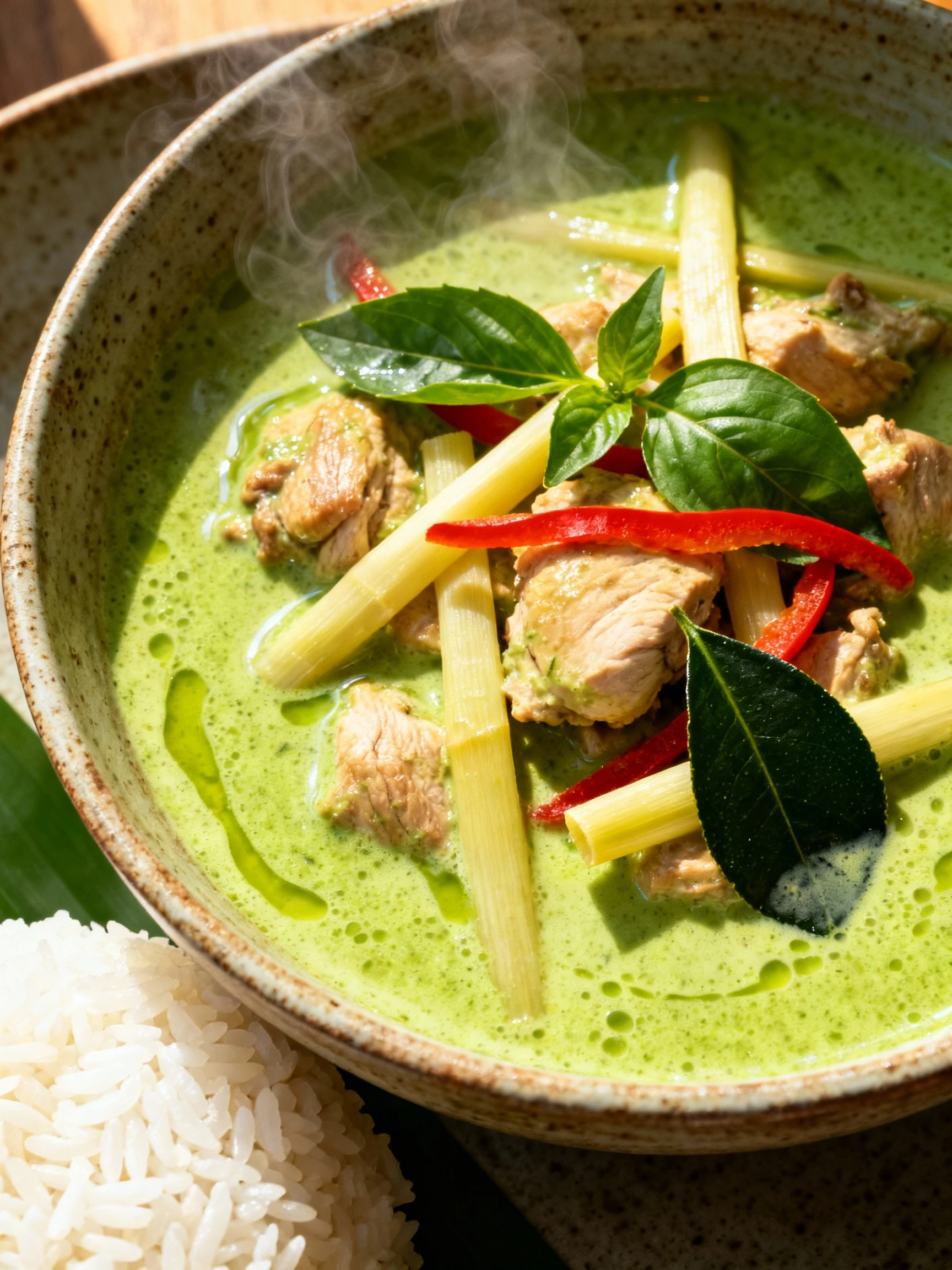 Thai Green Curry Chicken finished