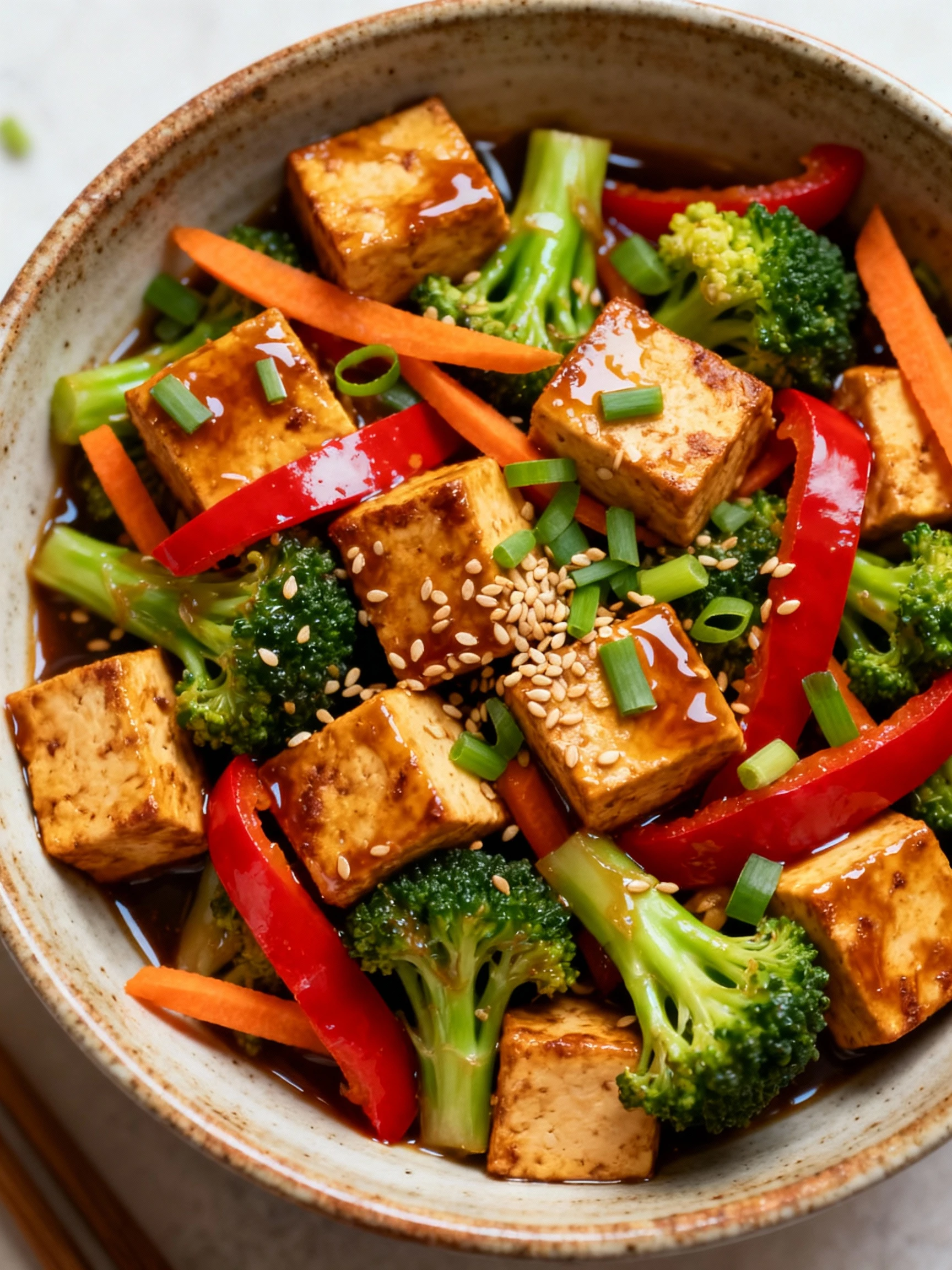 Tofu Stir Fry finished