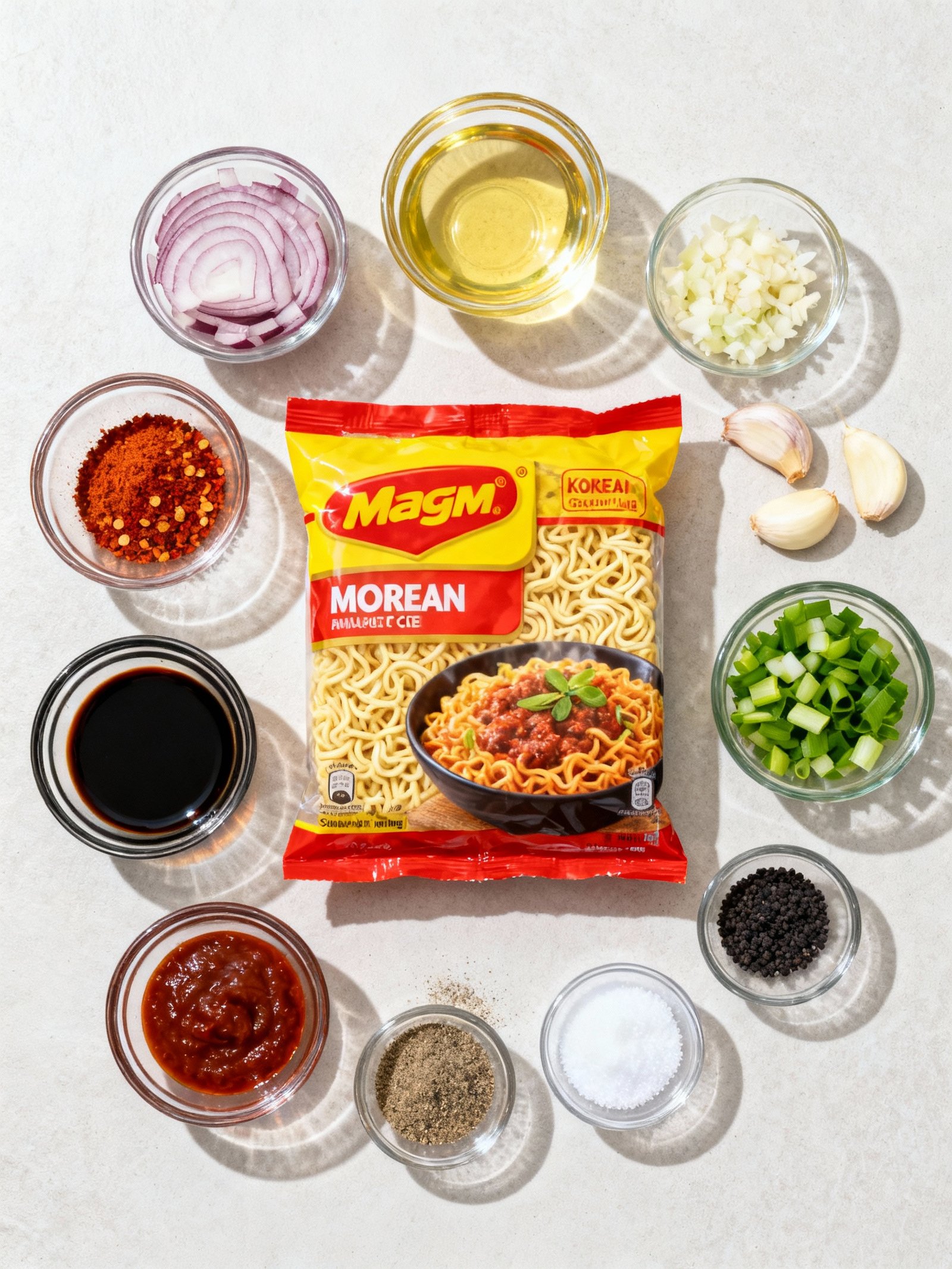 TRENDING KOREAN MAGGI RECIPE 🍜🔥 #shorts #recipe #maggi #trending #youtubeshorts #viralvideo ingredients