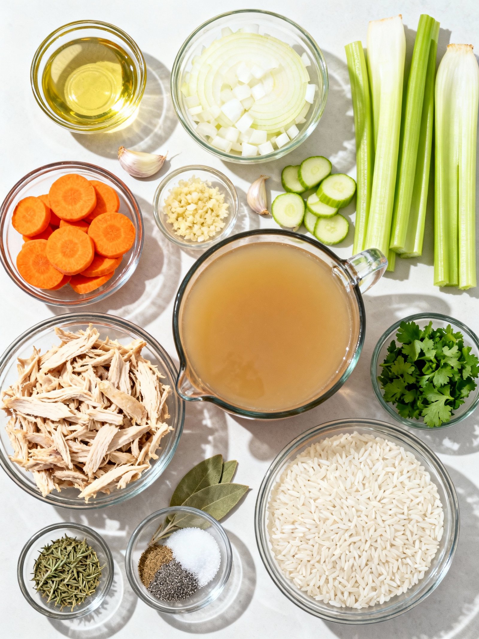 Turkey and Rice Soup ingredients