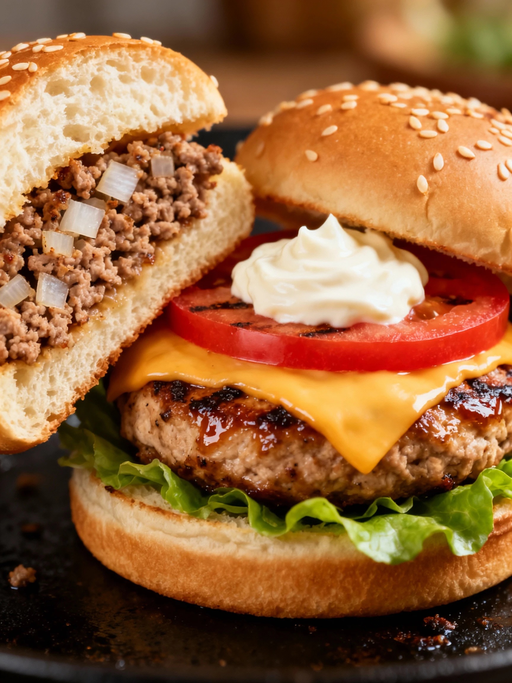 Turkey Burger Sliders finished