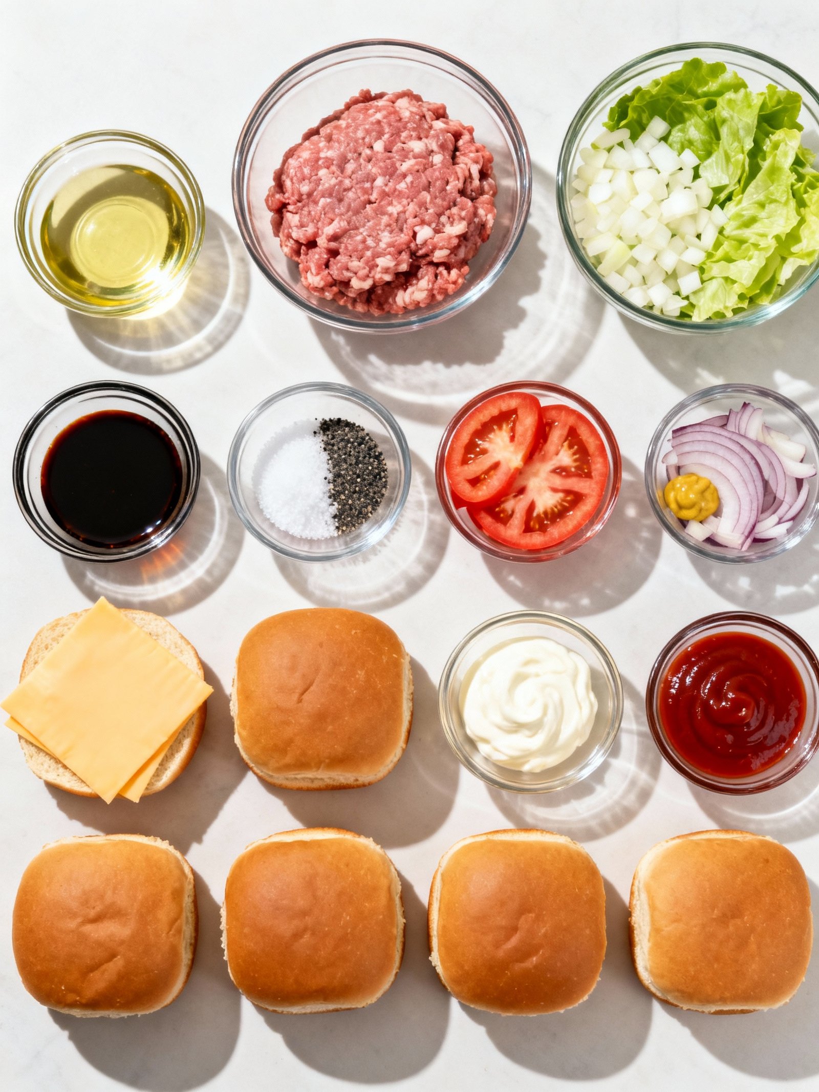 Turkey Burger Sliders ingredients