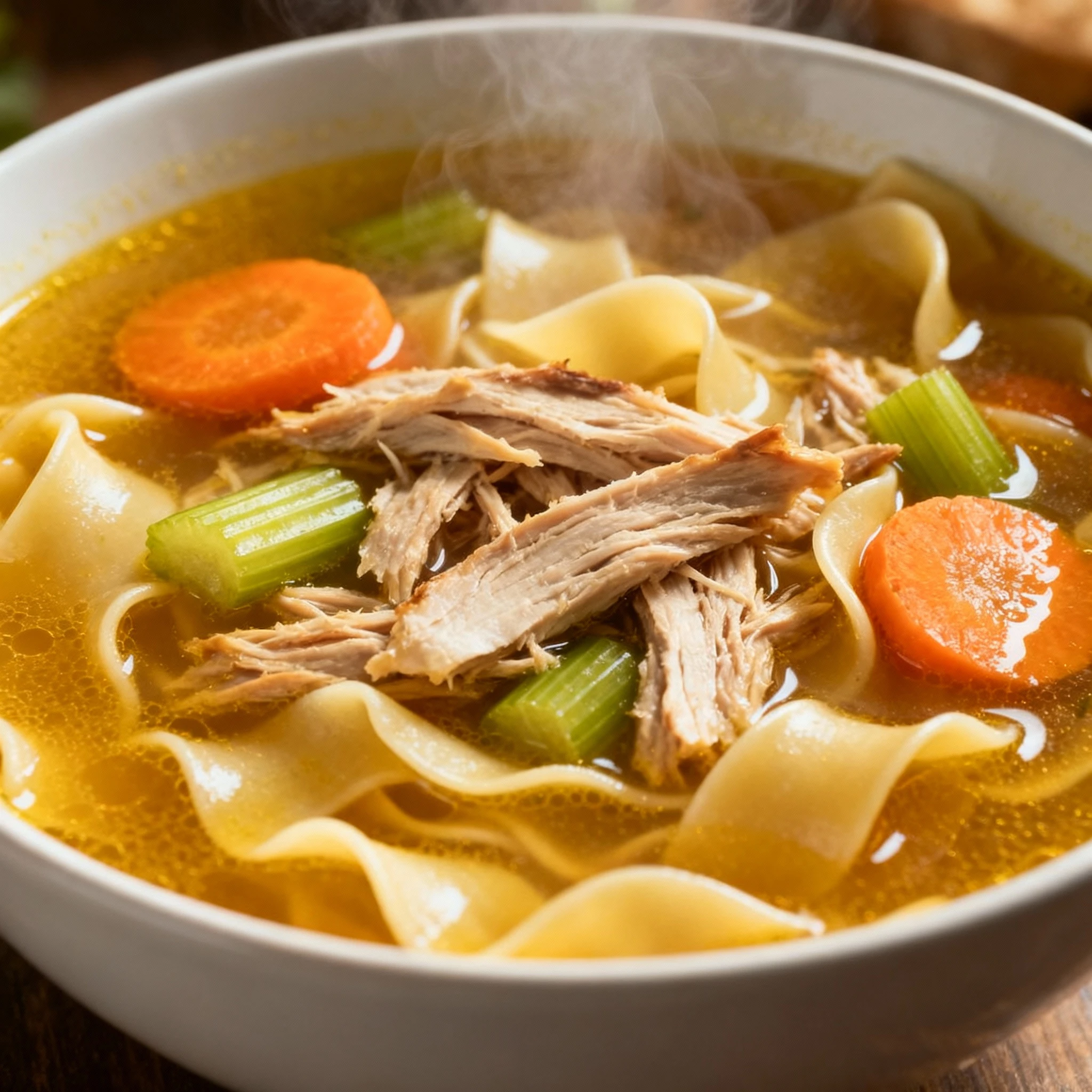 Turkey Noodle Soup finished